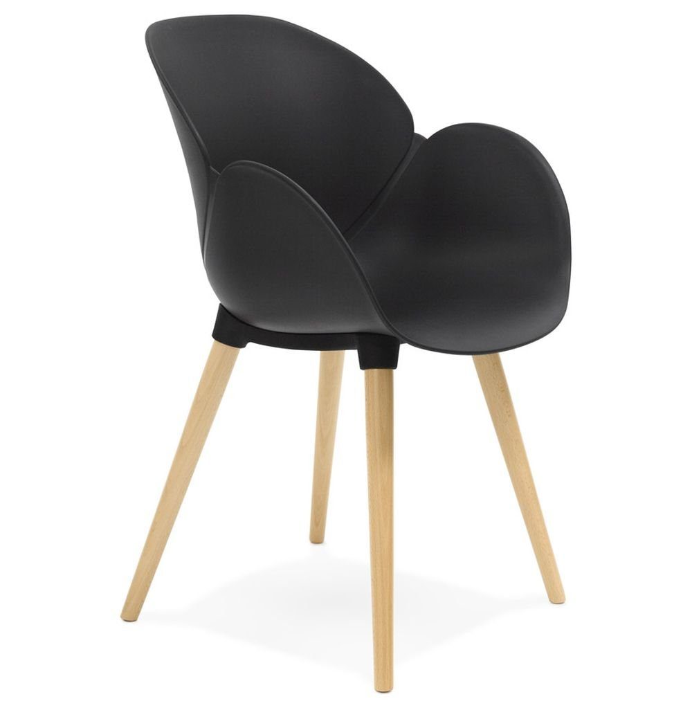 KADIMA DESIGN Esszimmerstuhl ODIN Sessel Plastic Polym Schwarz (black) 59 x