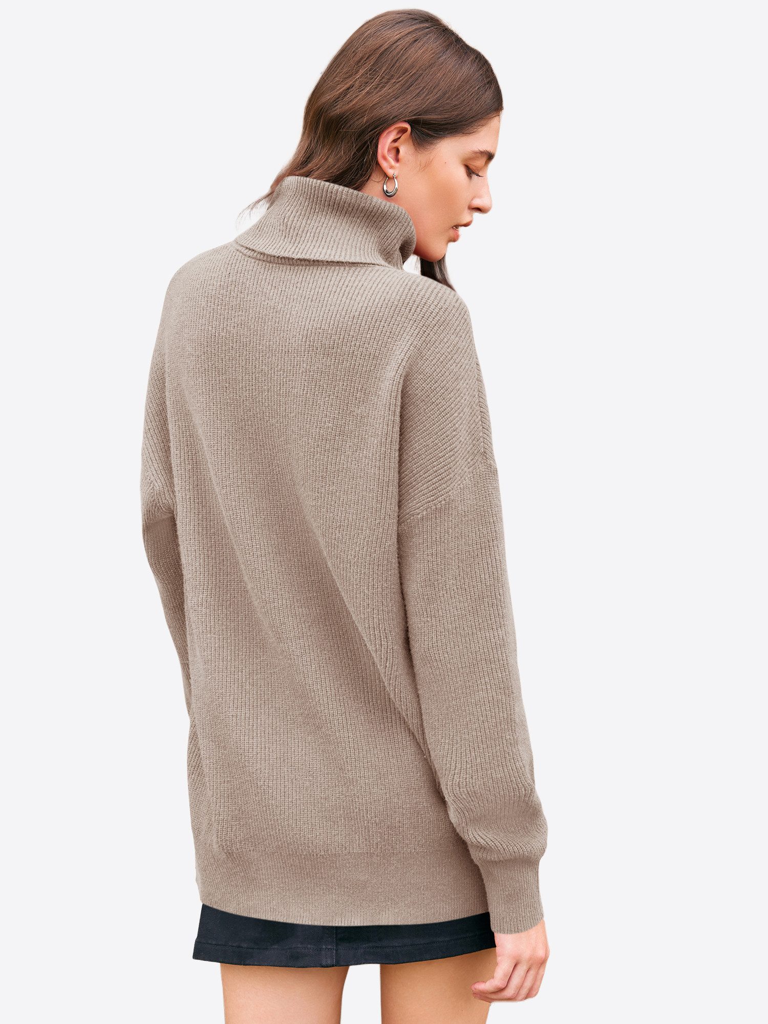 Imily Bela Sweater Damen Lässiger Oversize Rollkragenpullover (Packung, 1-t günstig online kaufen