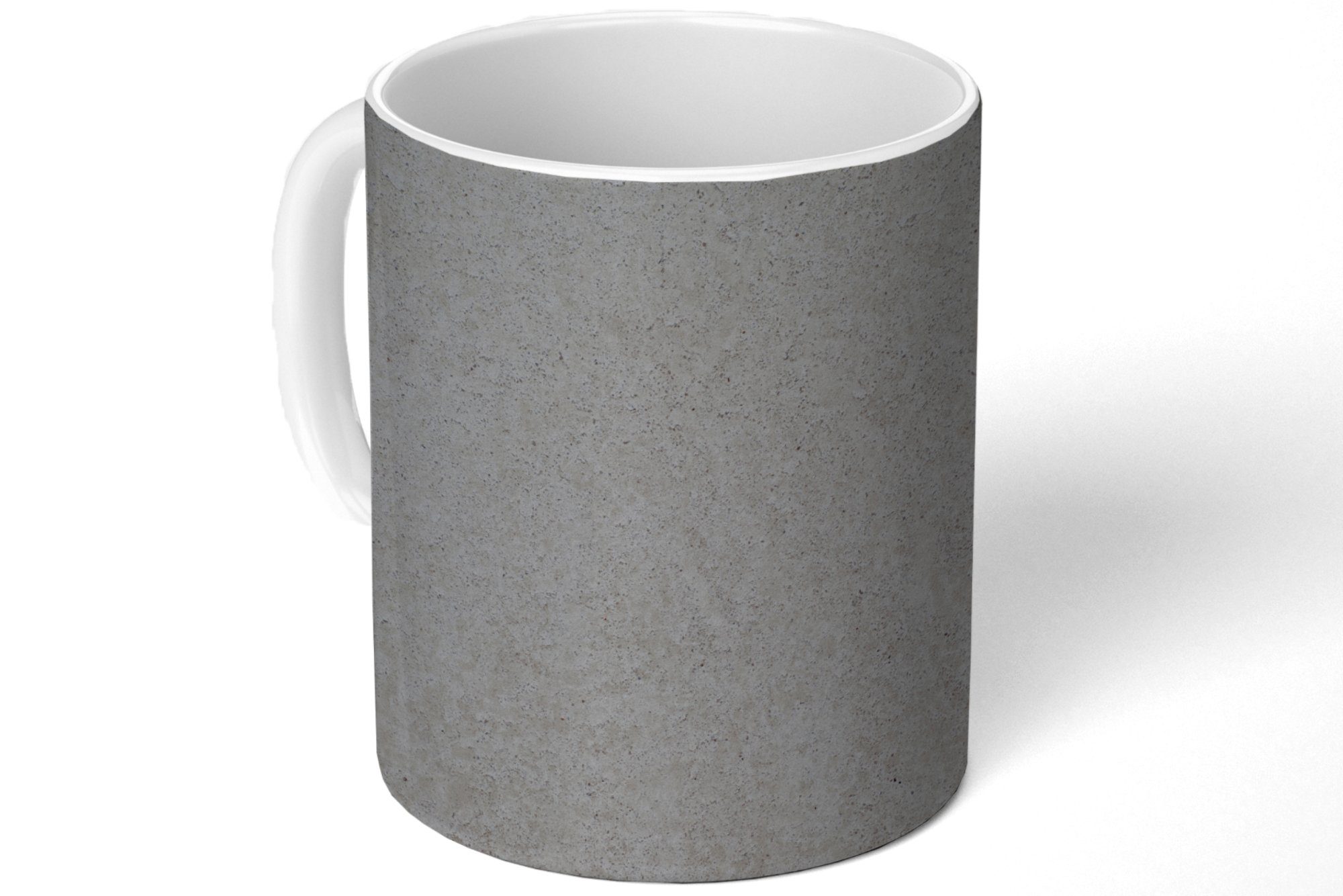 Beton Zement, Tasse Kaffeetassen, MuchoWow - - Keramik, Grau Becher, Teetasse, Geschenk Tupfen - Teetasse,