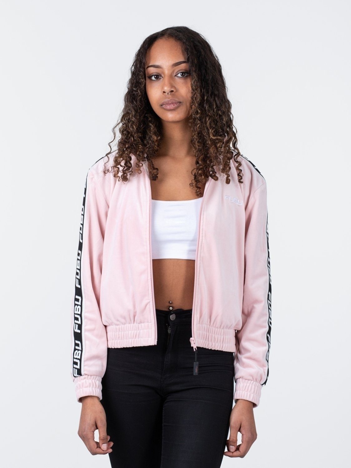 Fubu Sweatjacke FUBU Corporate Tape Velours Track Jacket