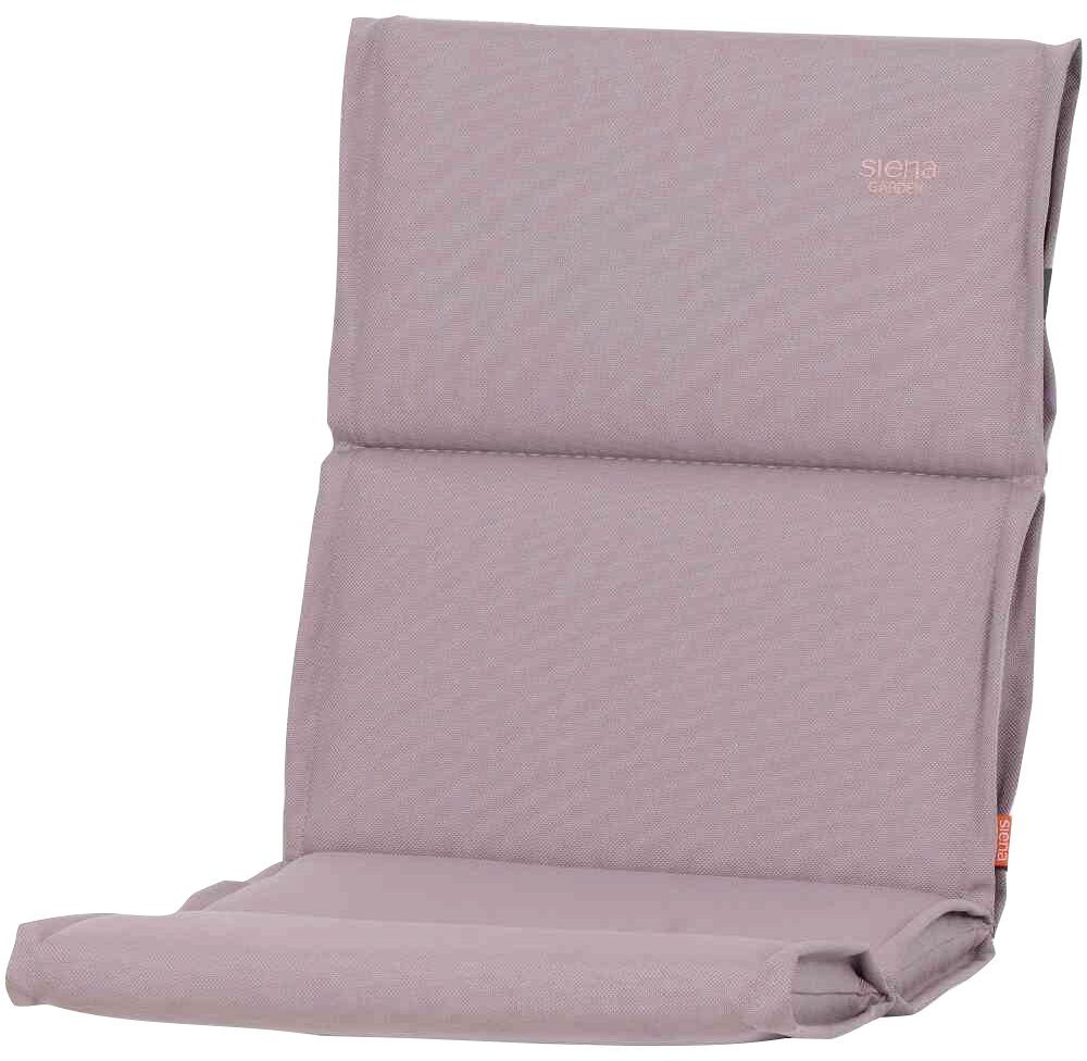 Siena Garden Sesselauflage Stella, flexible Haltebänder im Rücken, im Knick, BxT: 46x96 cm rosa