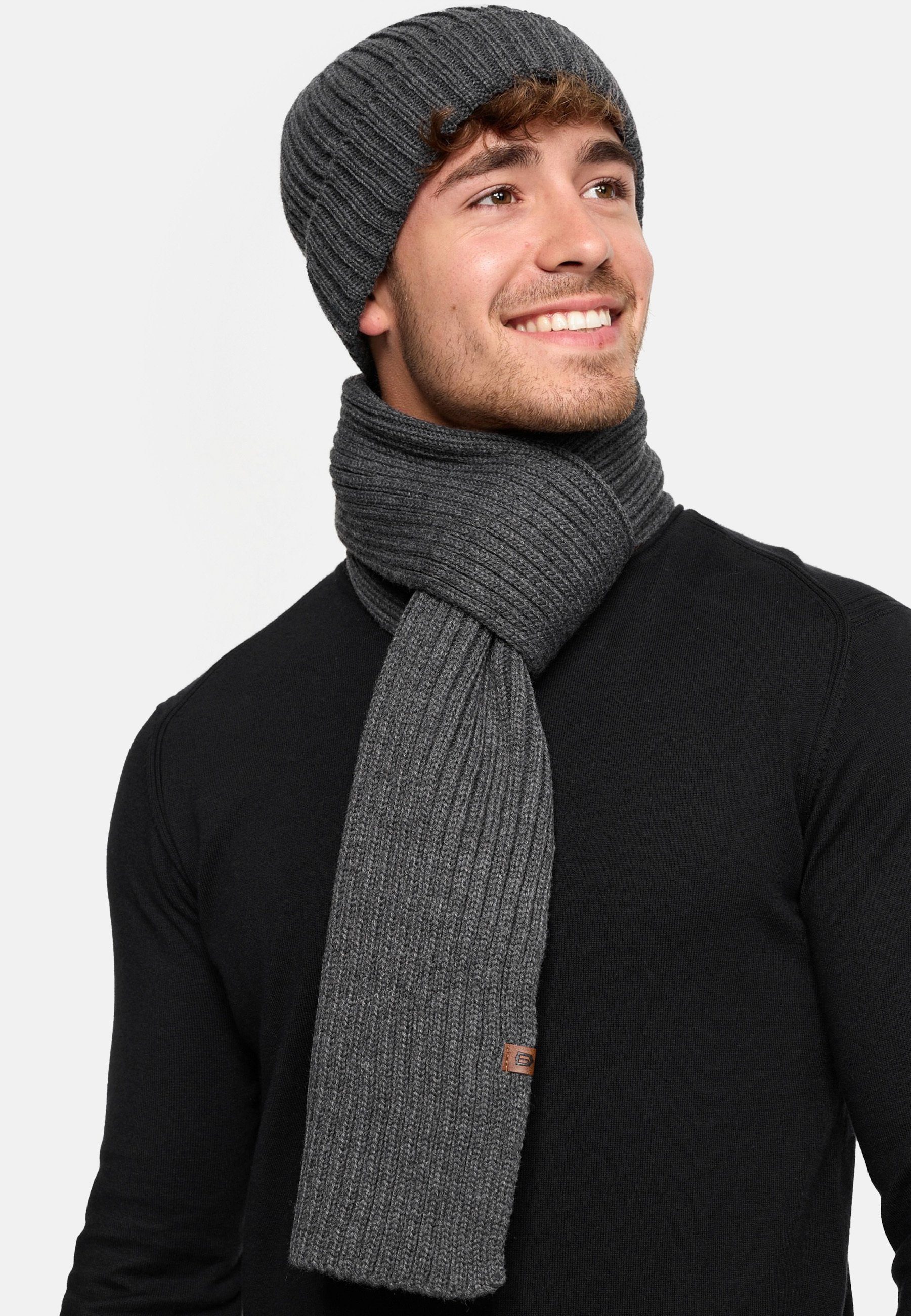 Indicode Strickmütze Geyser Set aus Mütze günstig online kaufen