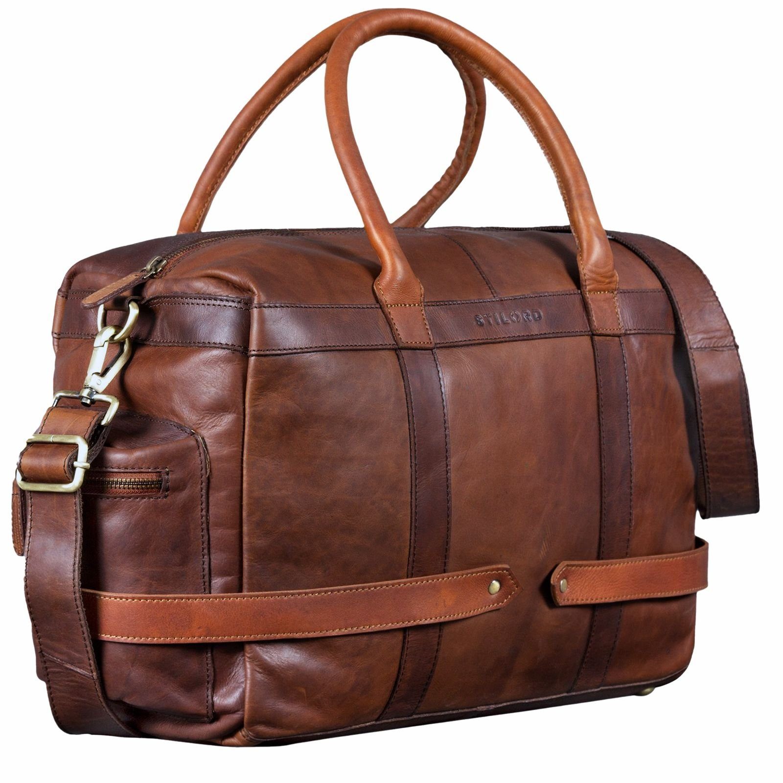 STILORD Weekender "Travis" Weekender Leder Vintage