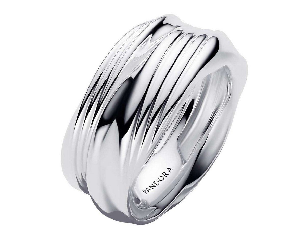 Pandora Silberring 193890C00, Ring-Set für Damen Gedreht Silber