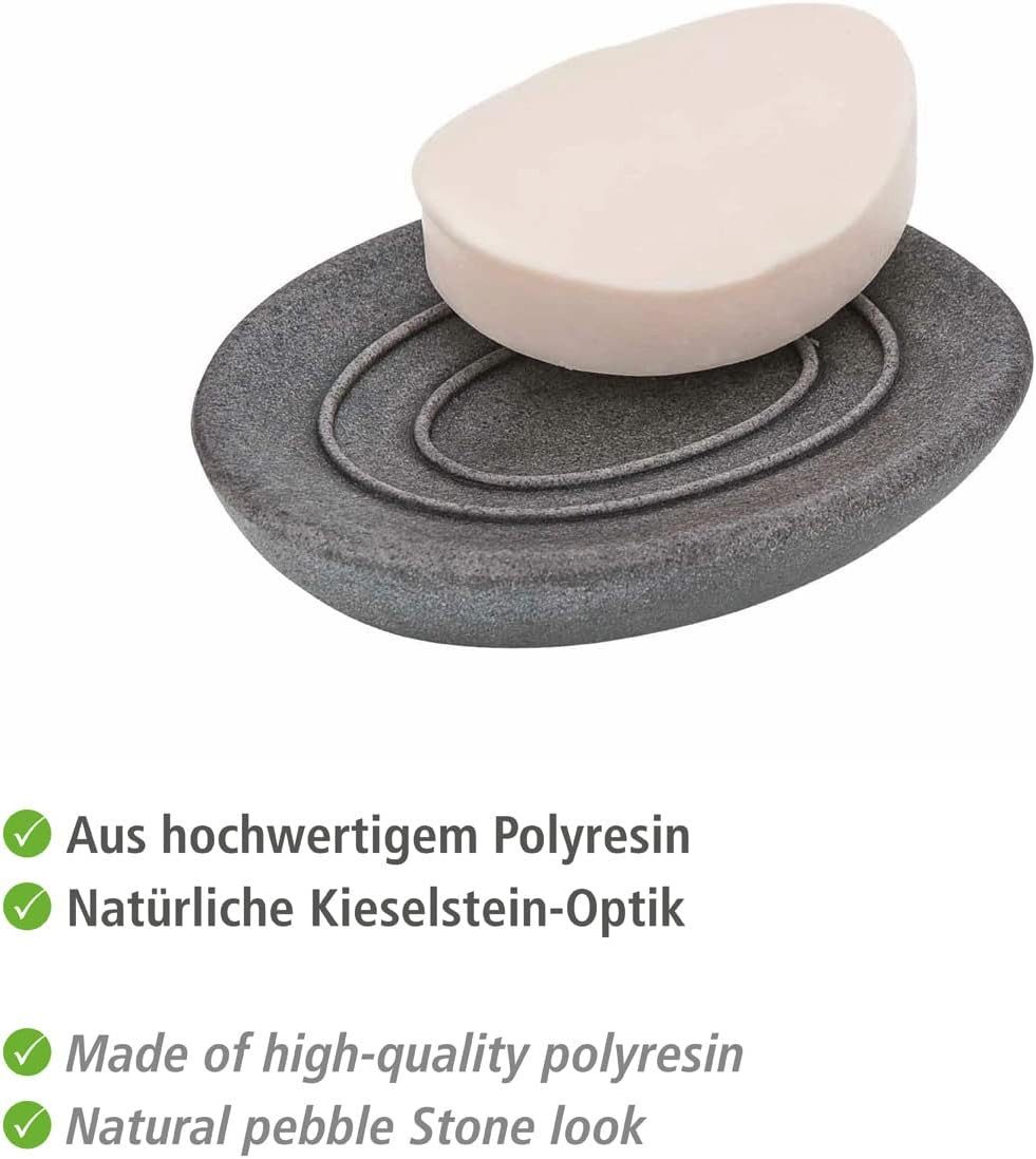 WENKO Seifenschale WENKO Seifenablage Pebble Stone, 1-St.