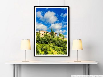 Sinus Art Poster 90x60cm Poster Dorf in der Toskana Italien