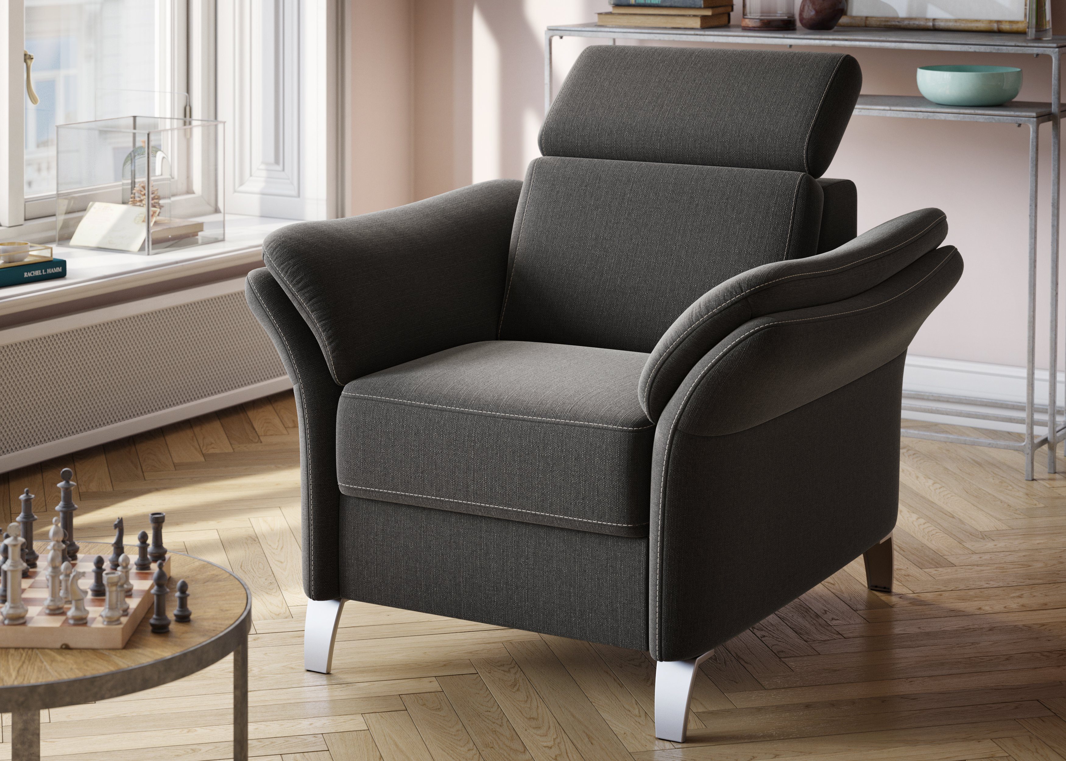 sit&more Sessel Vincenzo, inklusive Kopfteilverstellung günstig online kaufen