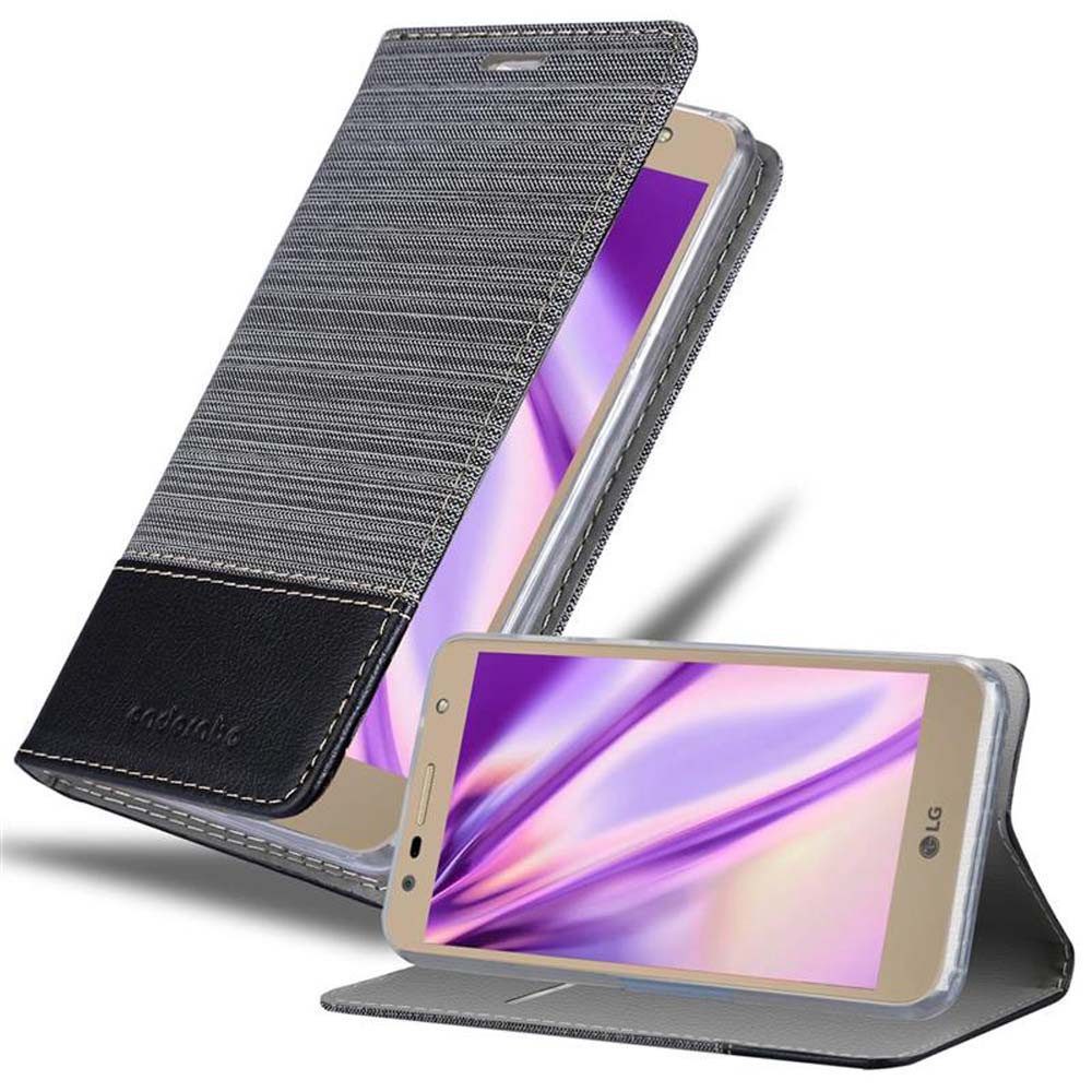 Cadorabo Handyhülle für LG X POWER 2 Hülle LG X POWER 2, Klappbare Handy Schutzhülle - Hülle - mit Standfunktion und Kartenfach