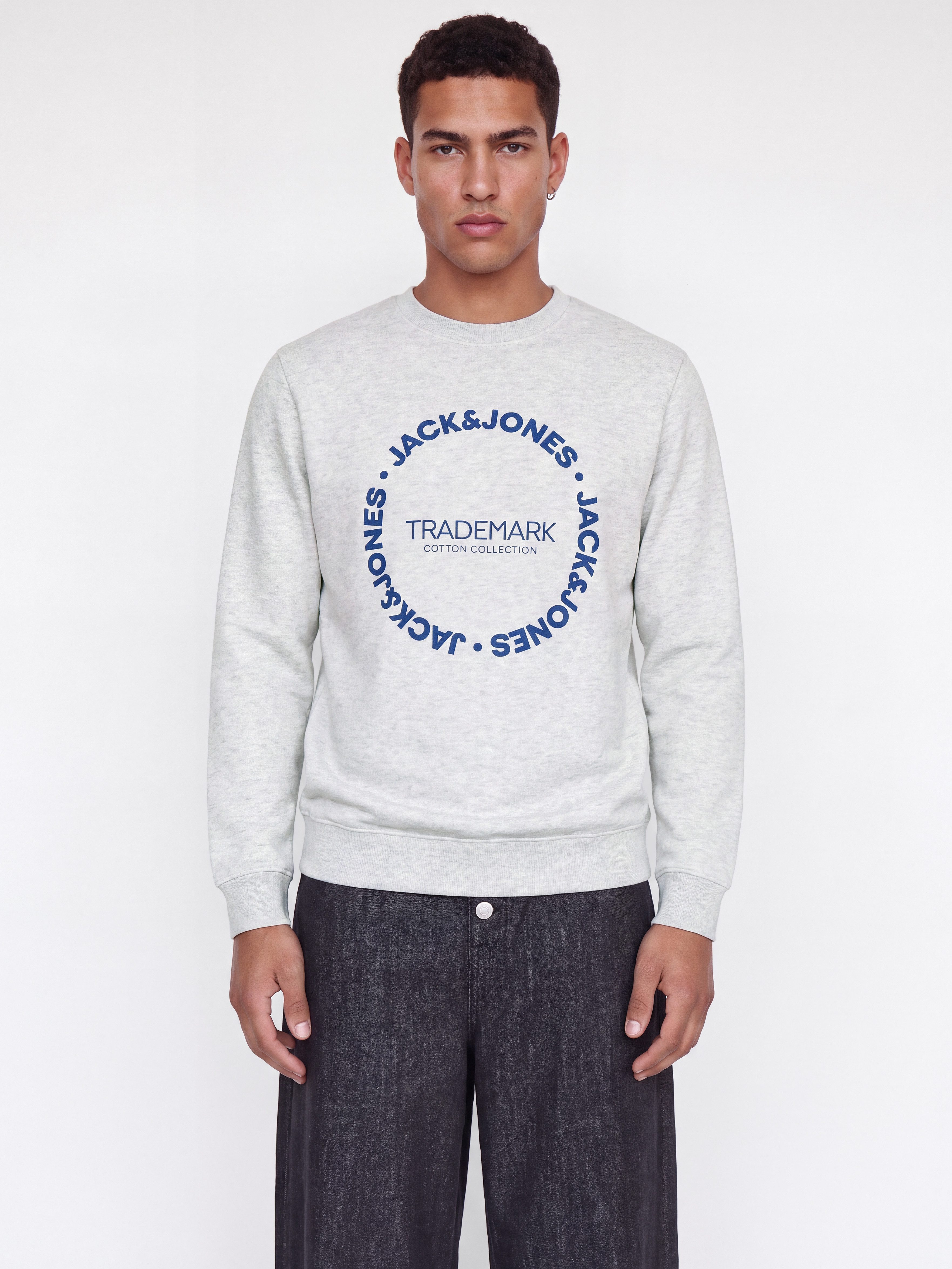Jack & Jones Sweatshirt JJBENSON SWEAT CREW NECK Materialmix, regular fit – Bild 2 von 5