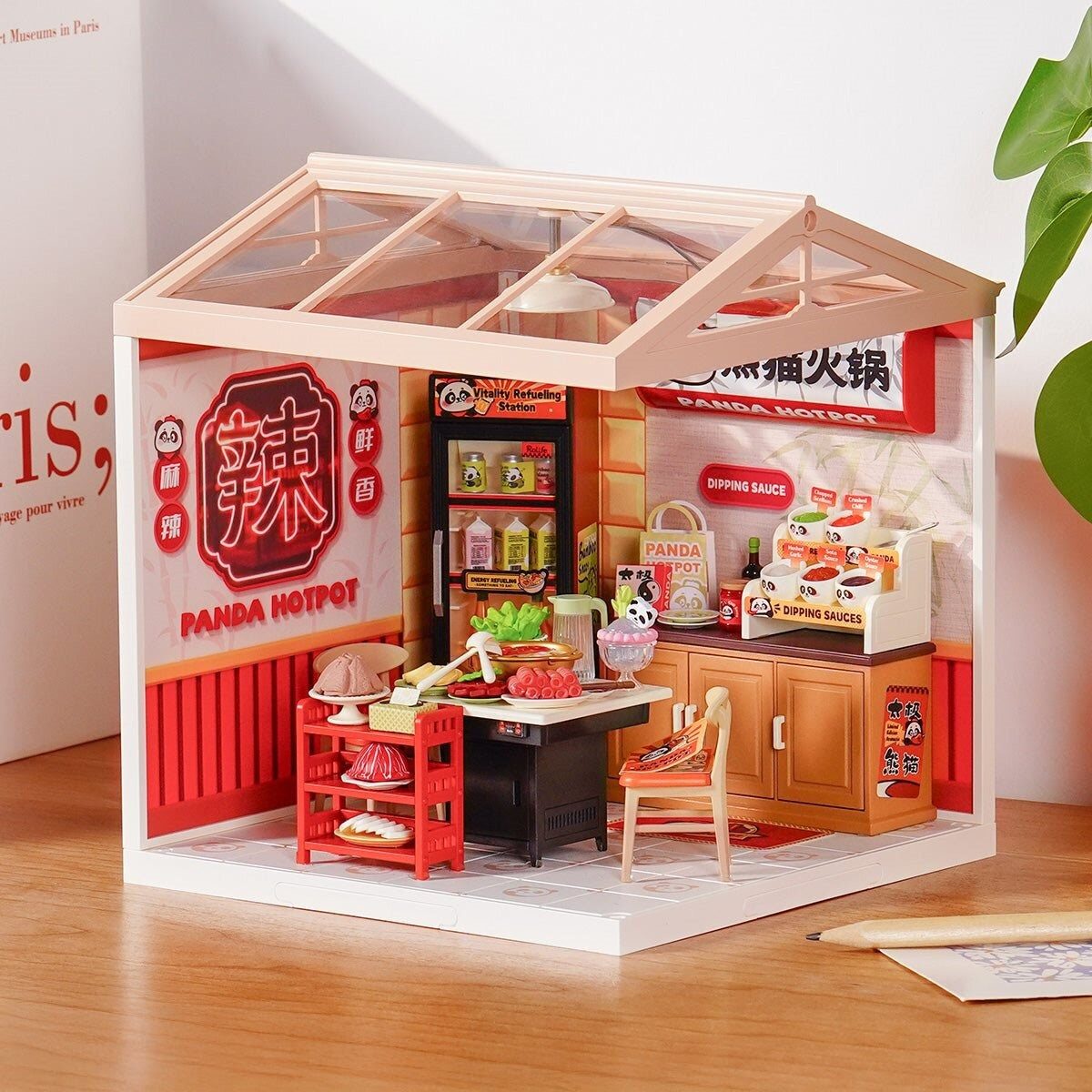 Robotime Modellbausatz ROBOTIME Rolife DIY House: Asiatisches Restaurant