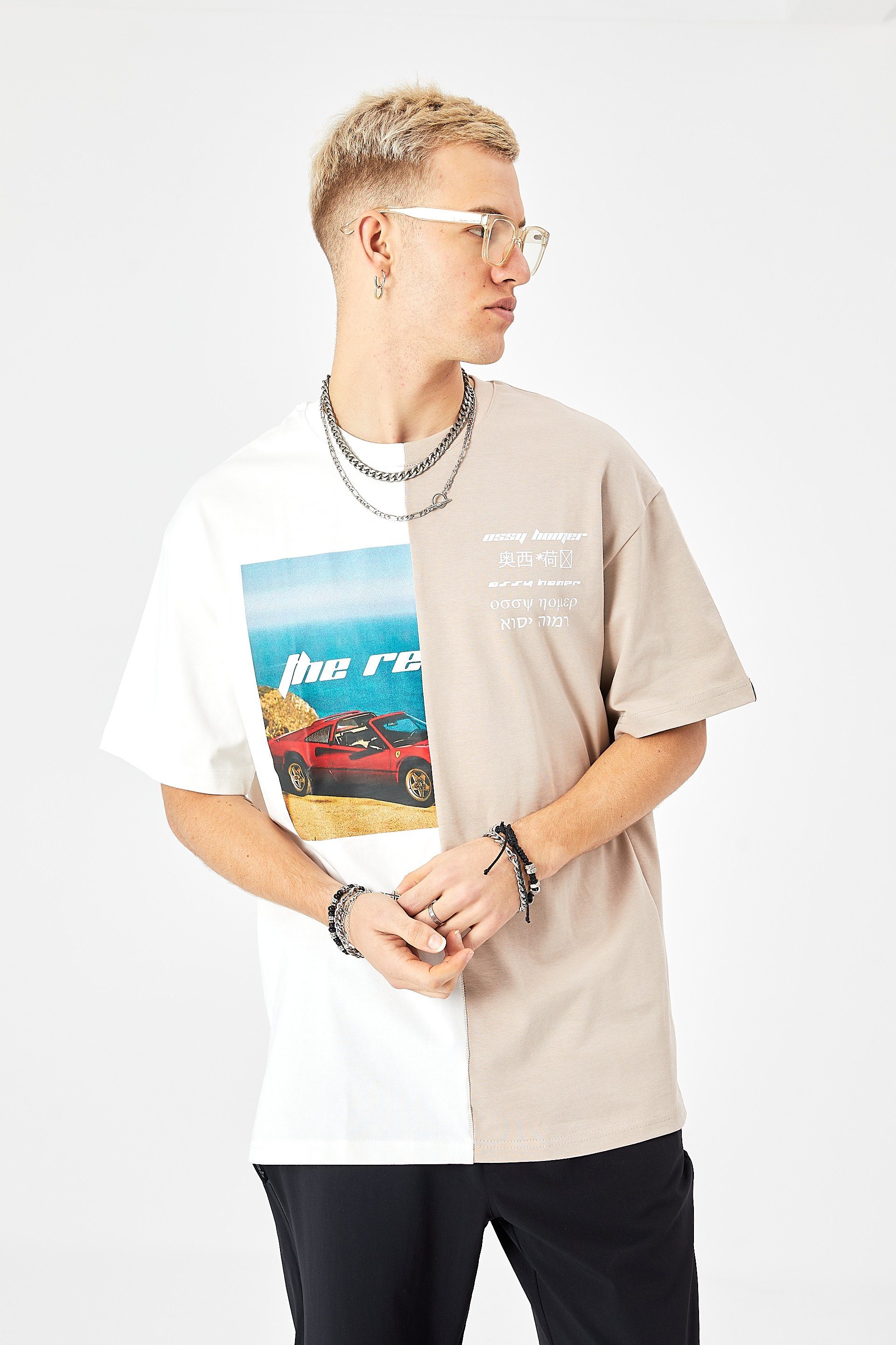 COFI Casuals T-Shirt Herren T-Shirt Oversize günstig online kaufen