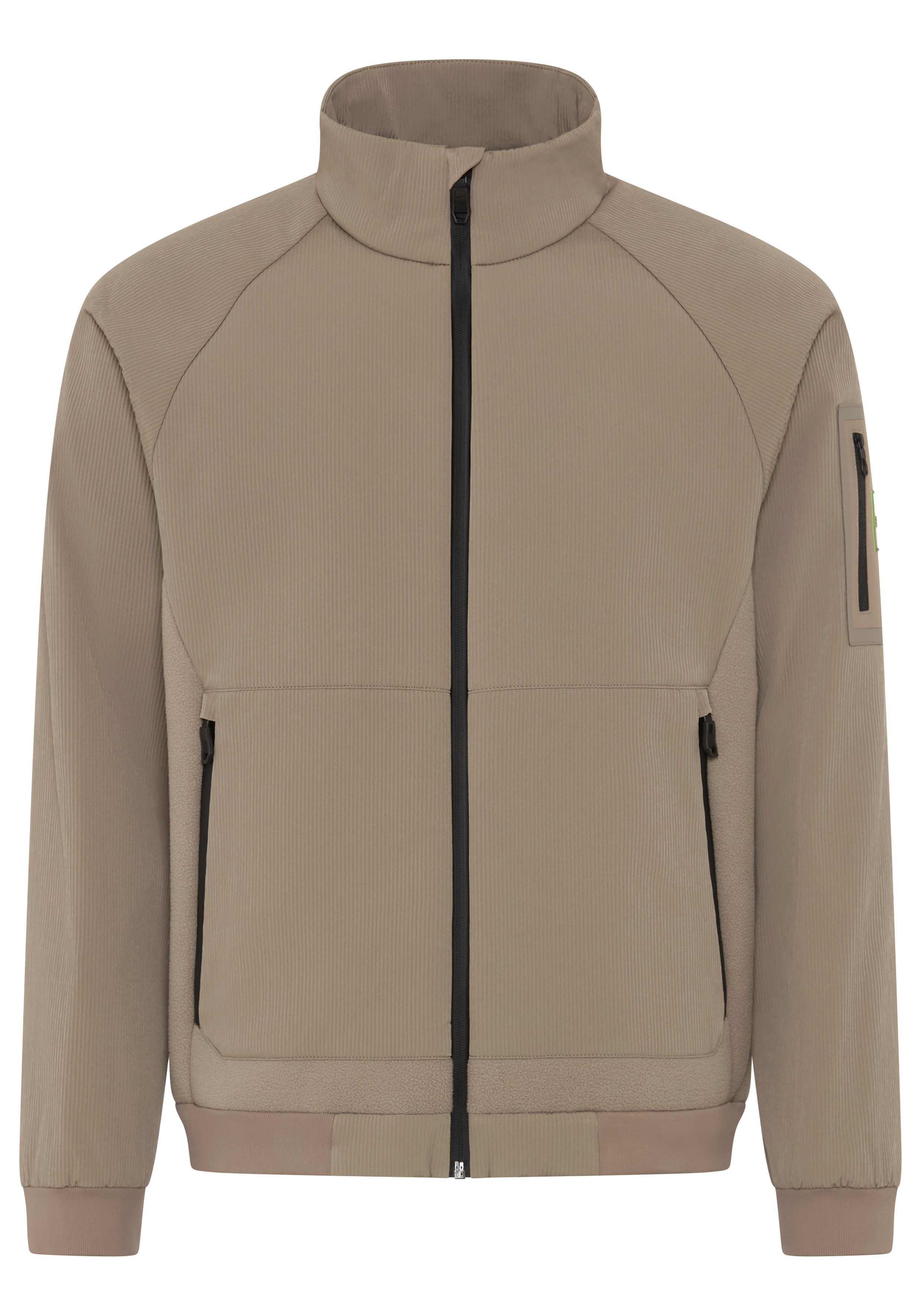 BOSS GREEN Hybridjacke wasserabweisende Oberfläche, weiches Winterfleece, Corduroy-Struktur
