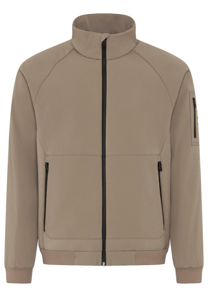 BOSS GREEN Hybridjacke wasserabweisende Oberfläche, weiches Winterfleece, Corduroy-Struktur