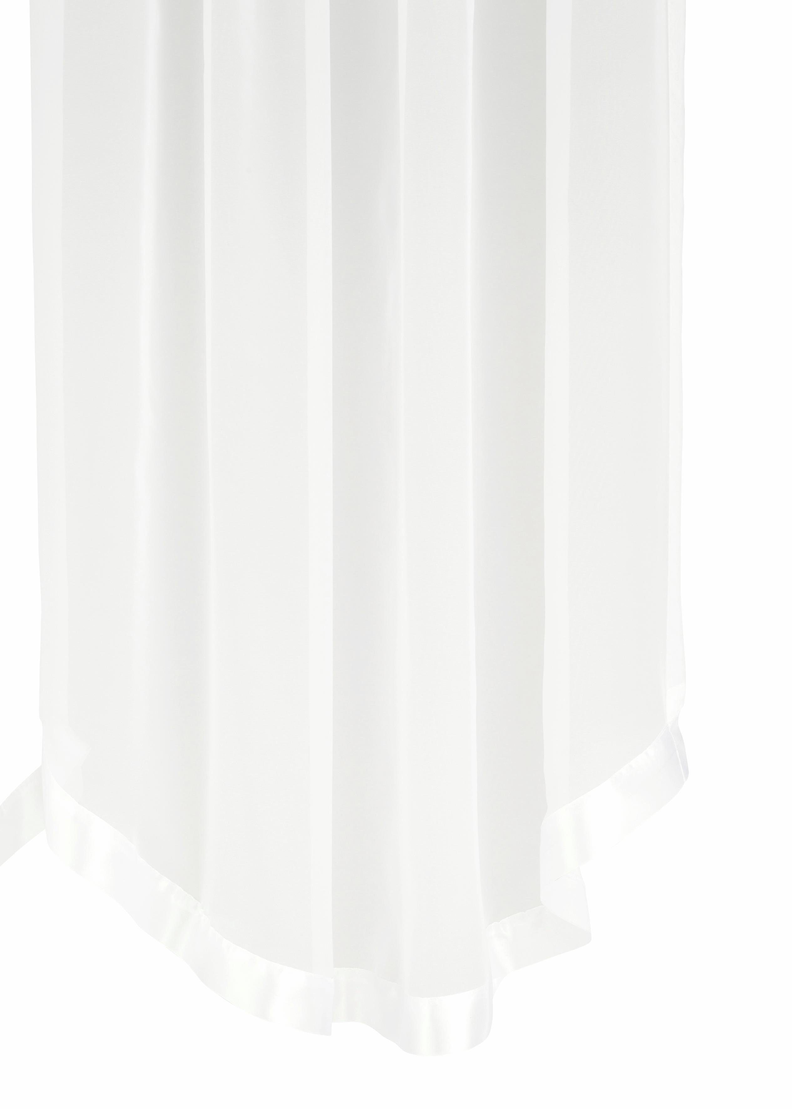 Voile, Transparent Eby, weiß transparent, (1 Kräuselband Polyester St), home, my Bogenstore