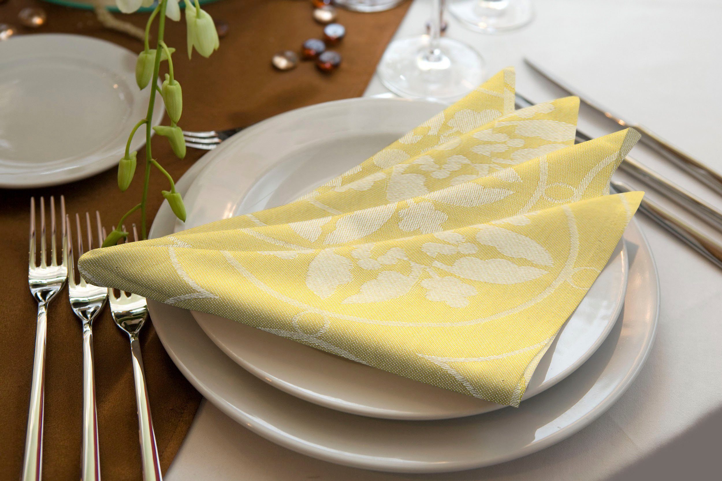 Adam Stoffserviette Romantic Puligny Light, (4 St)