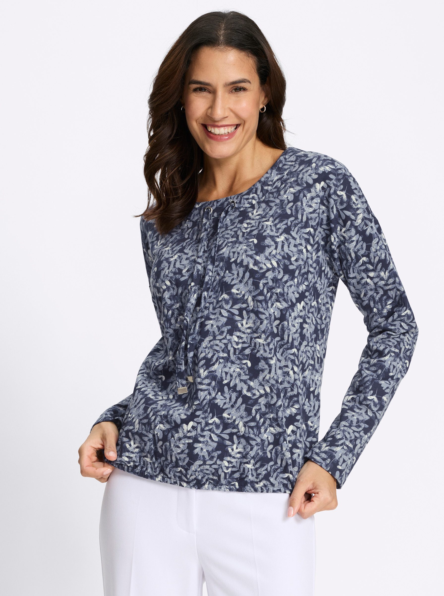 T-Shirt Druck-Shirt Langarm