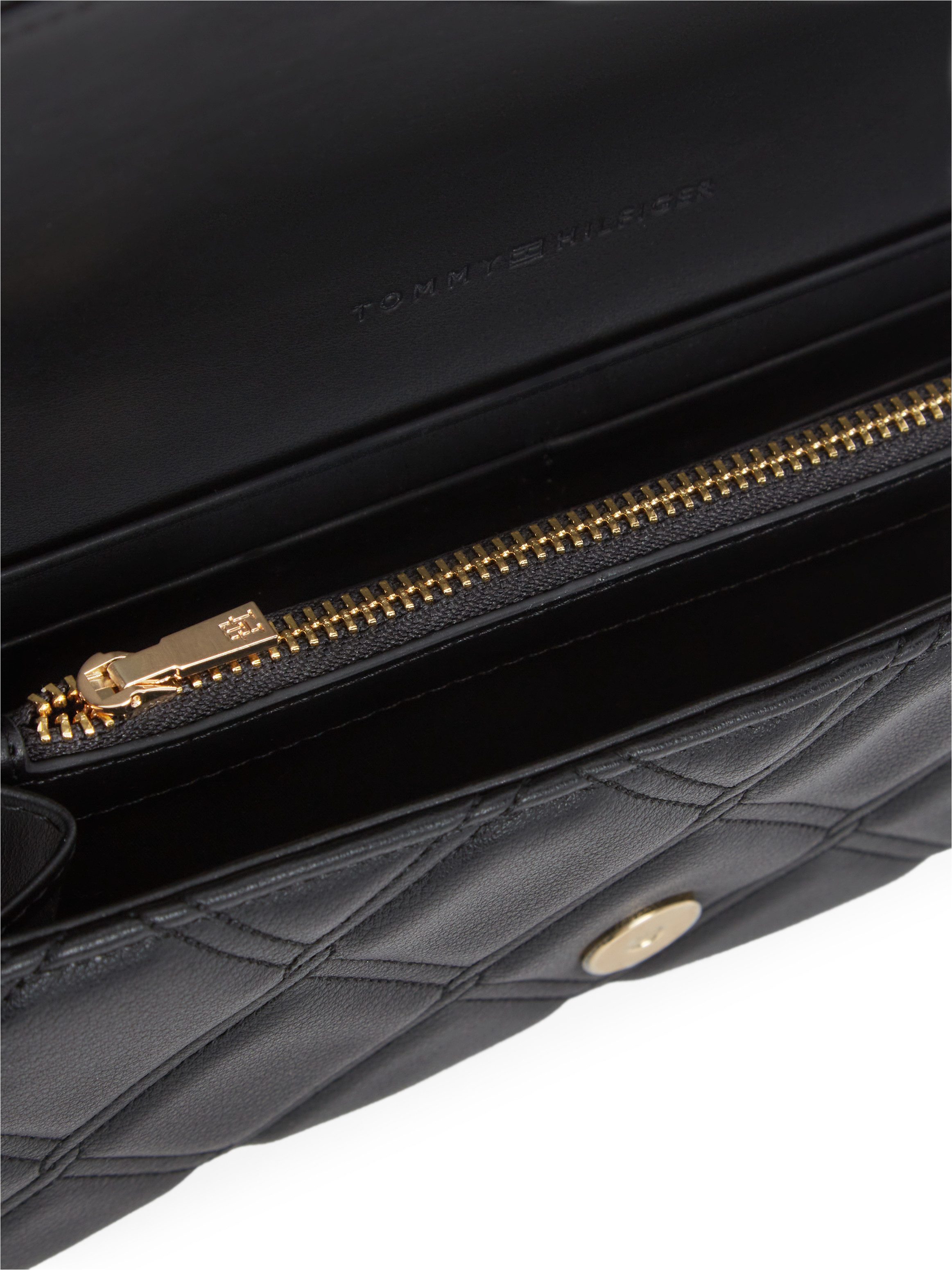 Tommy Hilfiger Geldbörse TH FEMININE WALLET ON CHAIN, Damen Geldbeutel, Minibag mit Zierkette als Umhängeriemen – Bild 4 von 4