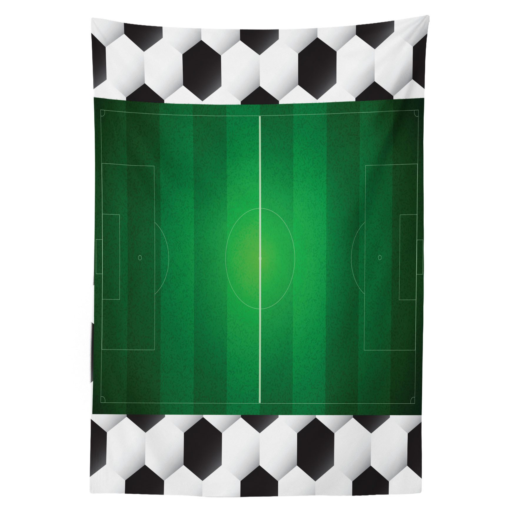 Abakuhaus Tischdecke Farbfest Waschbar Für den Außen Bereich geeignet Klare Farben, Fußball Football Field Goal