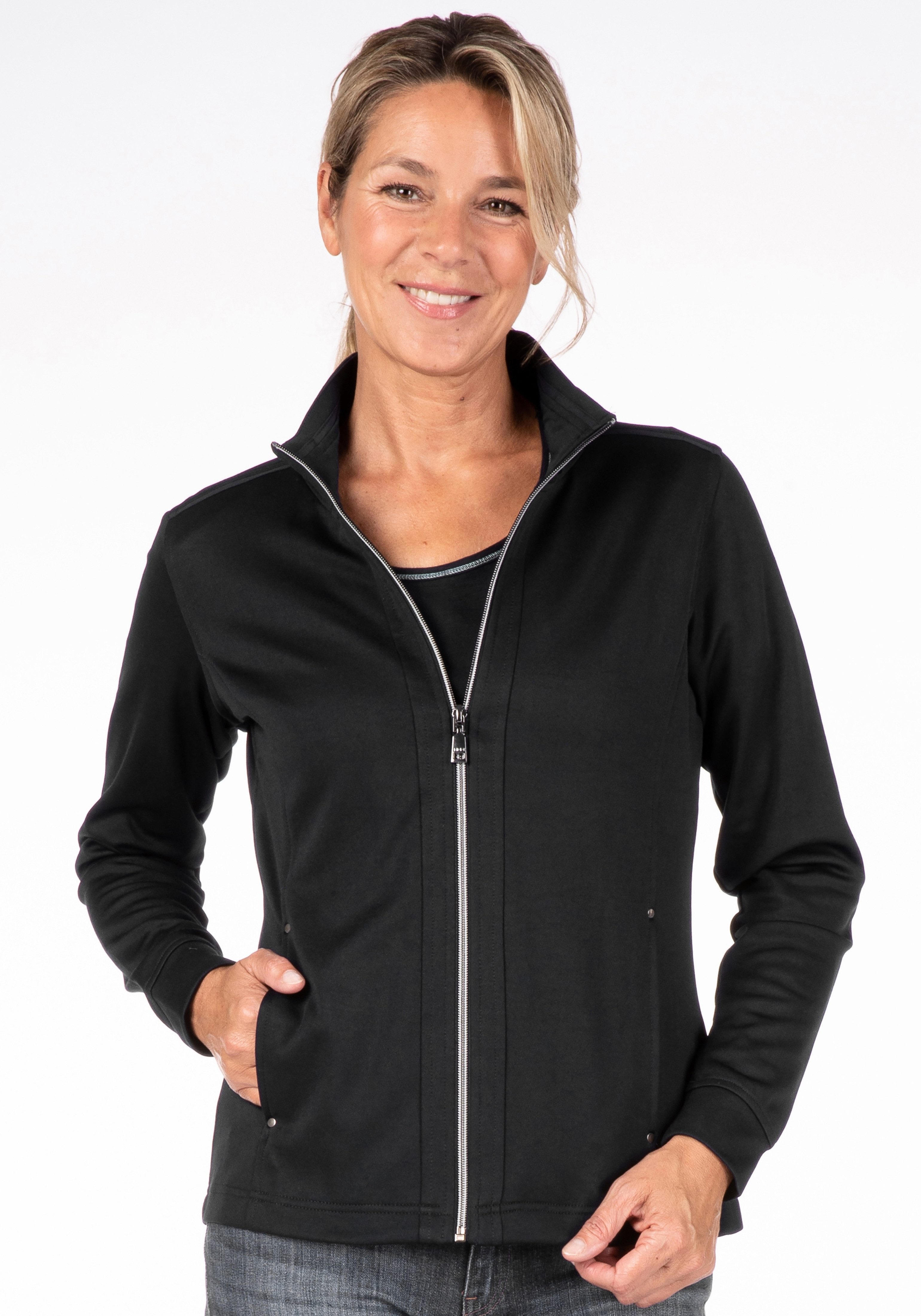 LPO Trainingsjacke Abby III glatt mit matter Struktur
