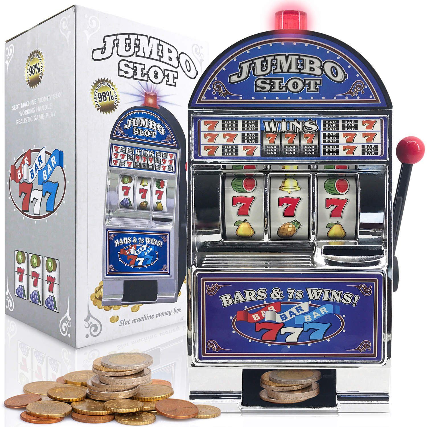 Goods+Gadgets Spardose Einarmiger Bandit, (Sparschwein), Geldspiel-Automat günstig online kaufen