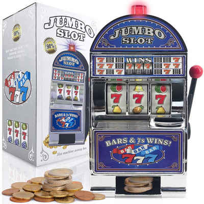 Goods+Gadgets Spardose Einarmiger Bandit, (Sparschwein), Geldspiel-Automat Slot Machine Glücksspiel-Automat
