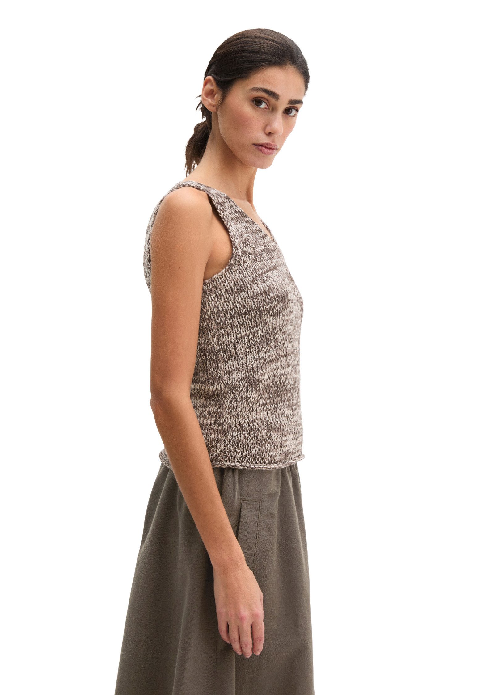 Marc O'Polo Kurzarmpullover aus Bändchengarn