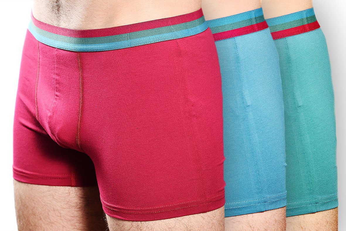 Toker Collection® Boxershorts Herren Boxershorts Retroshort 3er-Pack Baumwo günstig online kaufen