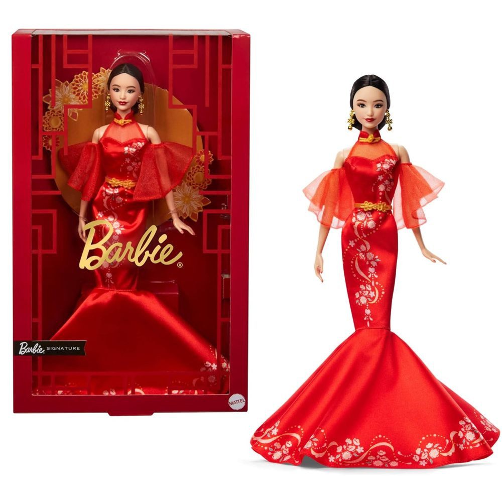 Barbie Anziehpuppe Lunar New Year JBJ11 Mattel Signature Puppe Sammelpuppe günstig online kaufen