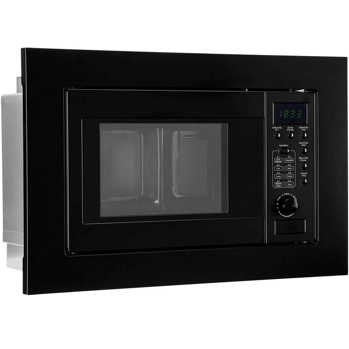 BOMANN Einbau-Mikrowelle MWG 2215 EB, Einbaumikrowelle mit Grill 1000W, 60cm, 20L