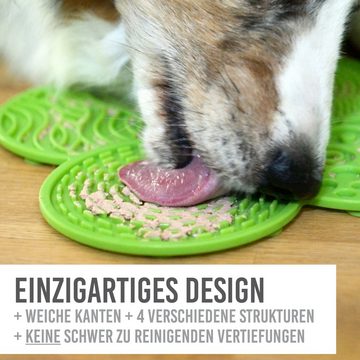 KaraLuna Tier-Beschäftigungsspielzeug Schleckmatte für Hunde Hundeleckmatte Leckmatte Schleckmatte Hund, Lebensmittelechtes Silikon