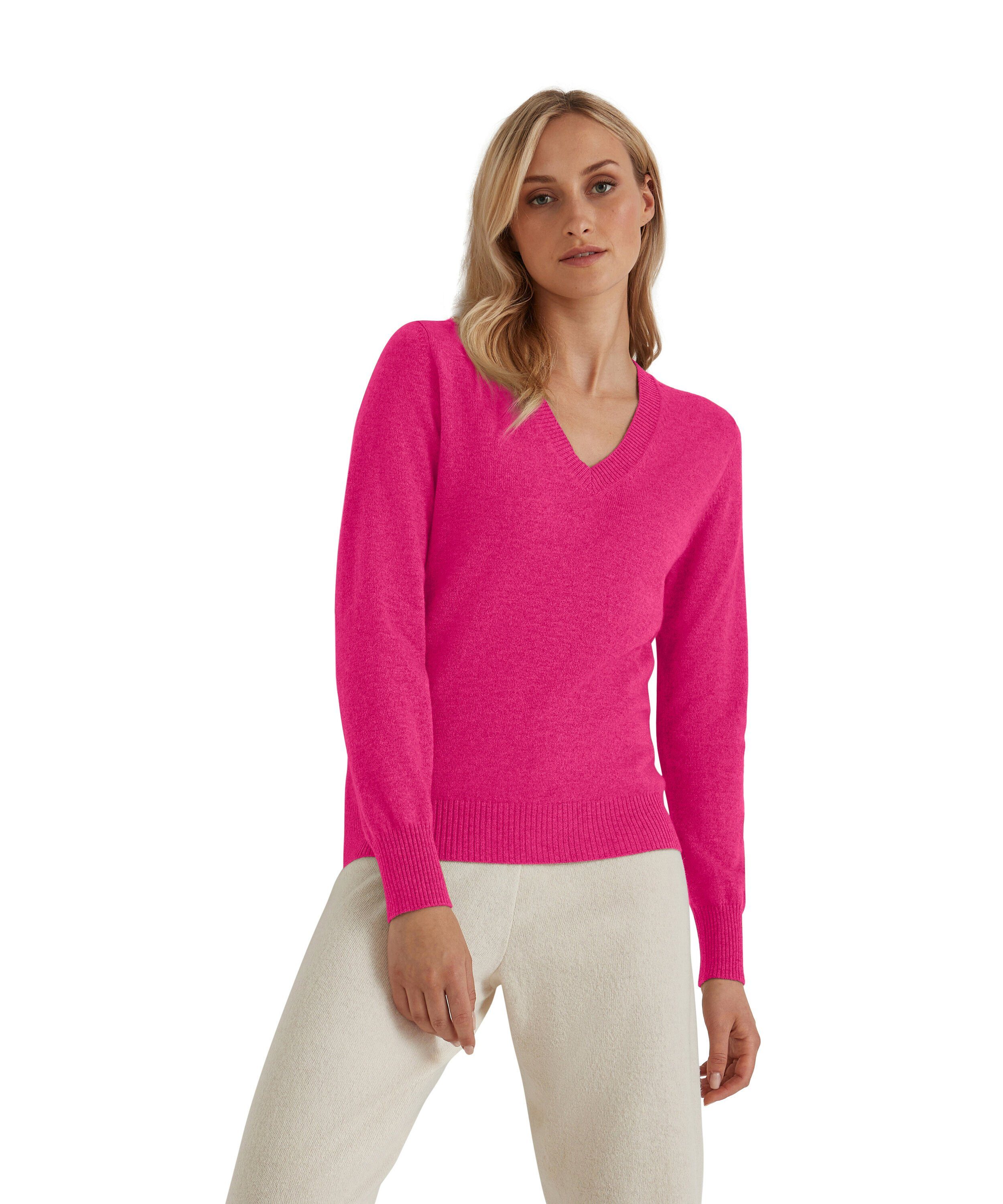 FALKE Strickpullover (1-tlg) aus reinem Kaschmir berry (8390)