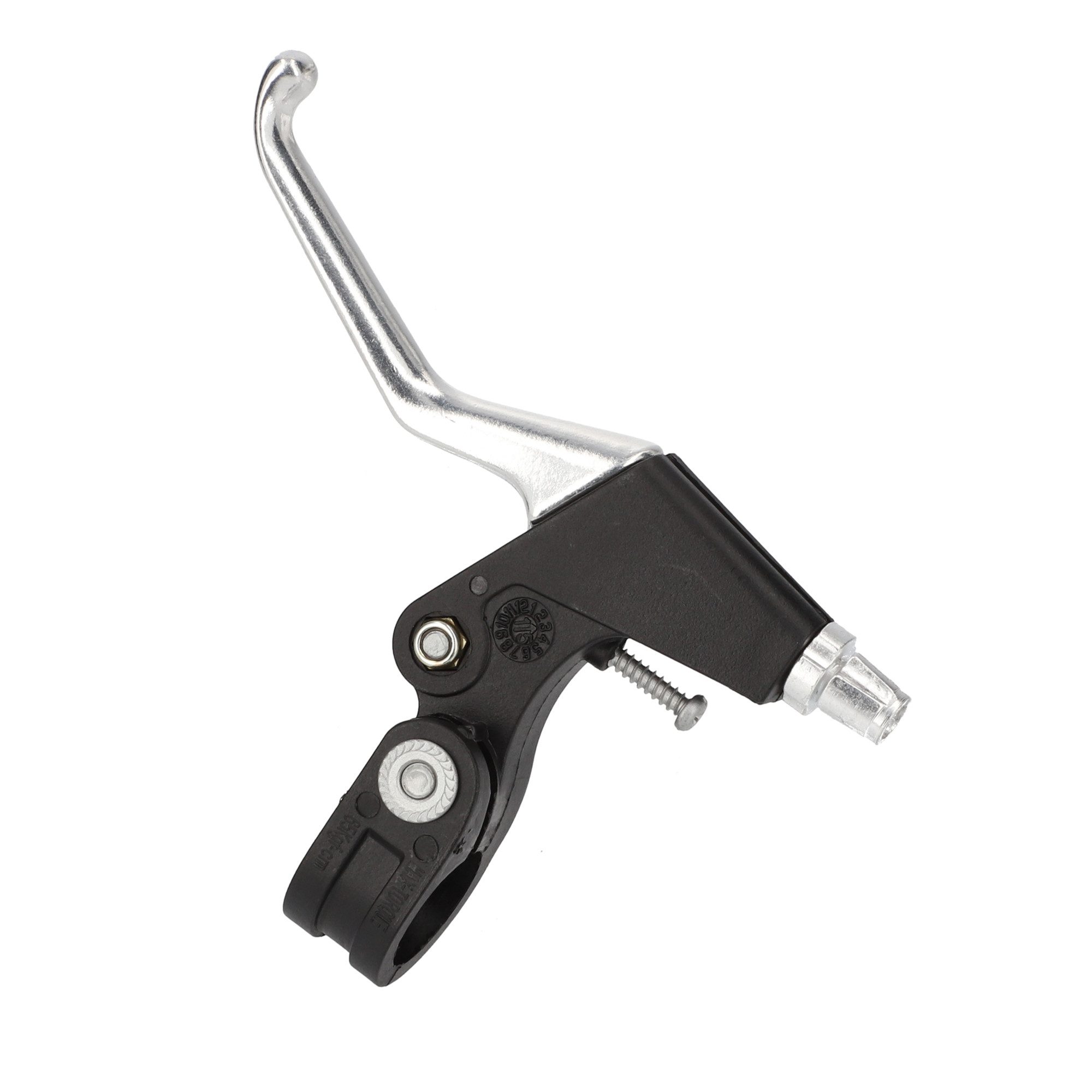 ALHONGA Bremsgriff Bremshebel 3 Finger Kunststoff schwarz silber rechts