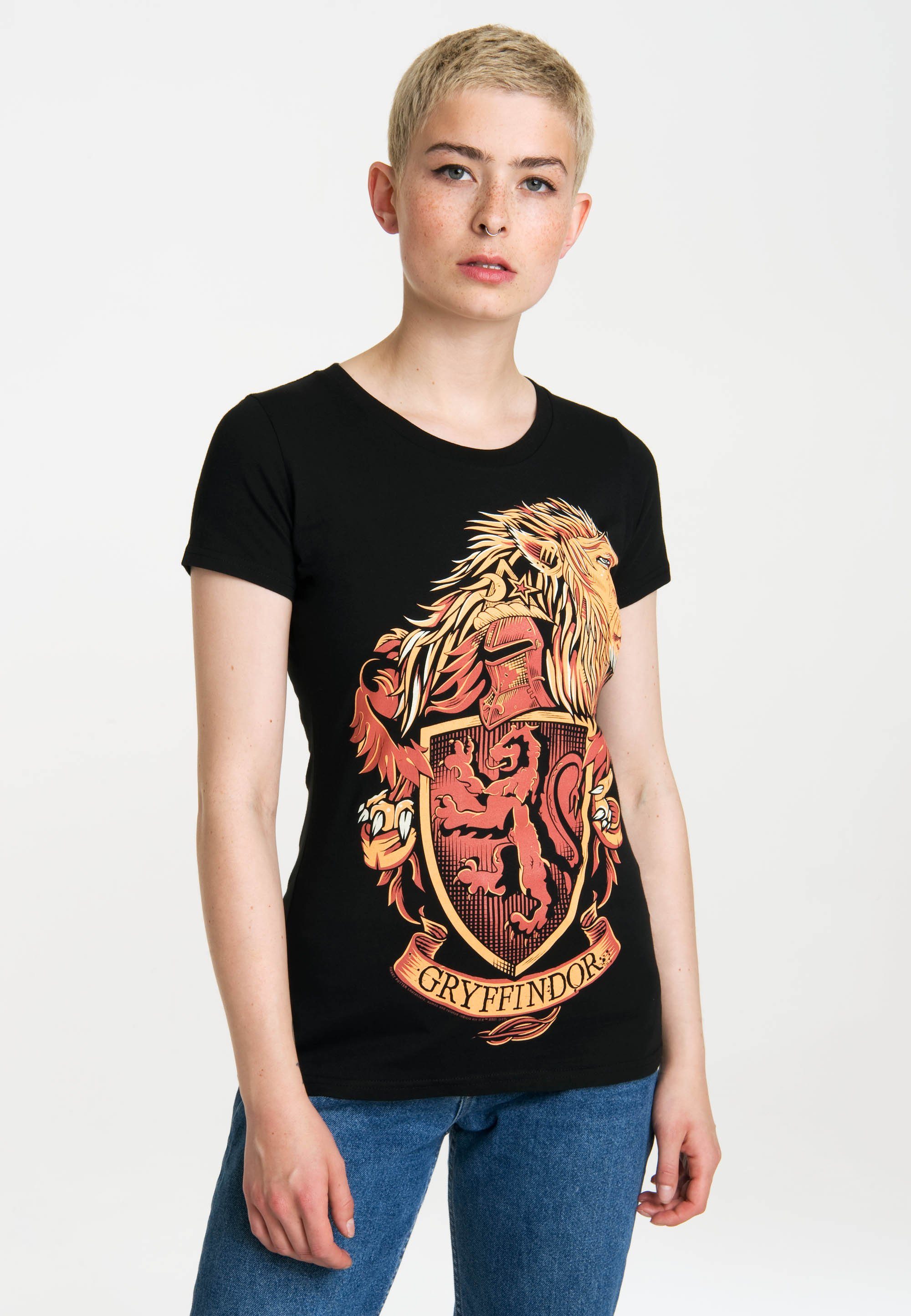 LOGOSHIRT T-Shirt Gryffindor mit hochwertigem Siebdruck