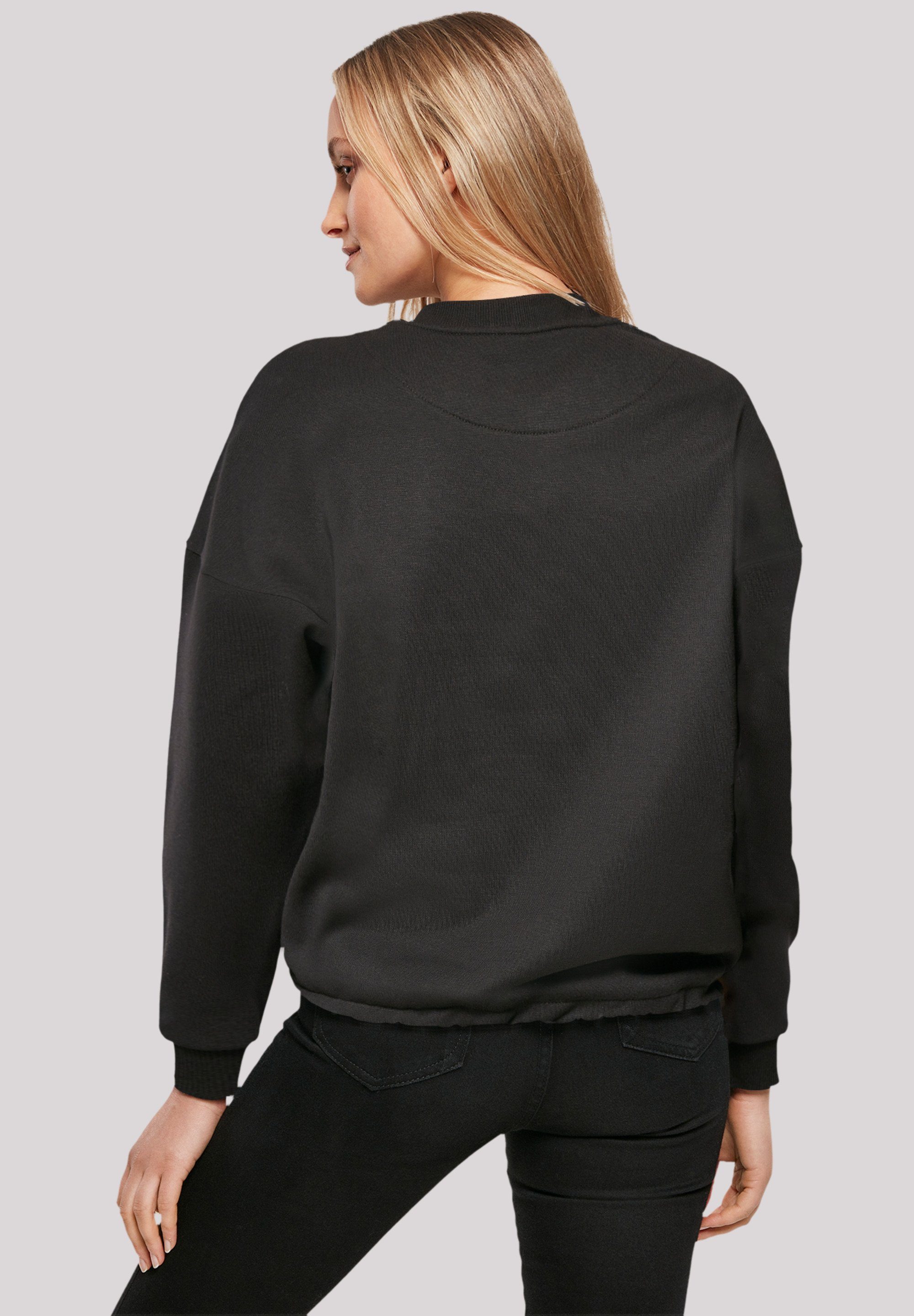 Sweatshirt schwarz Print Kanagawa F4NT4STIC