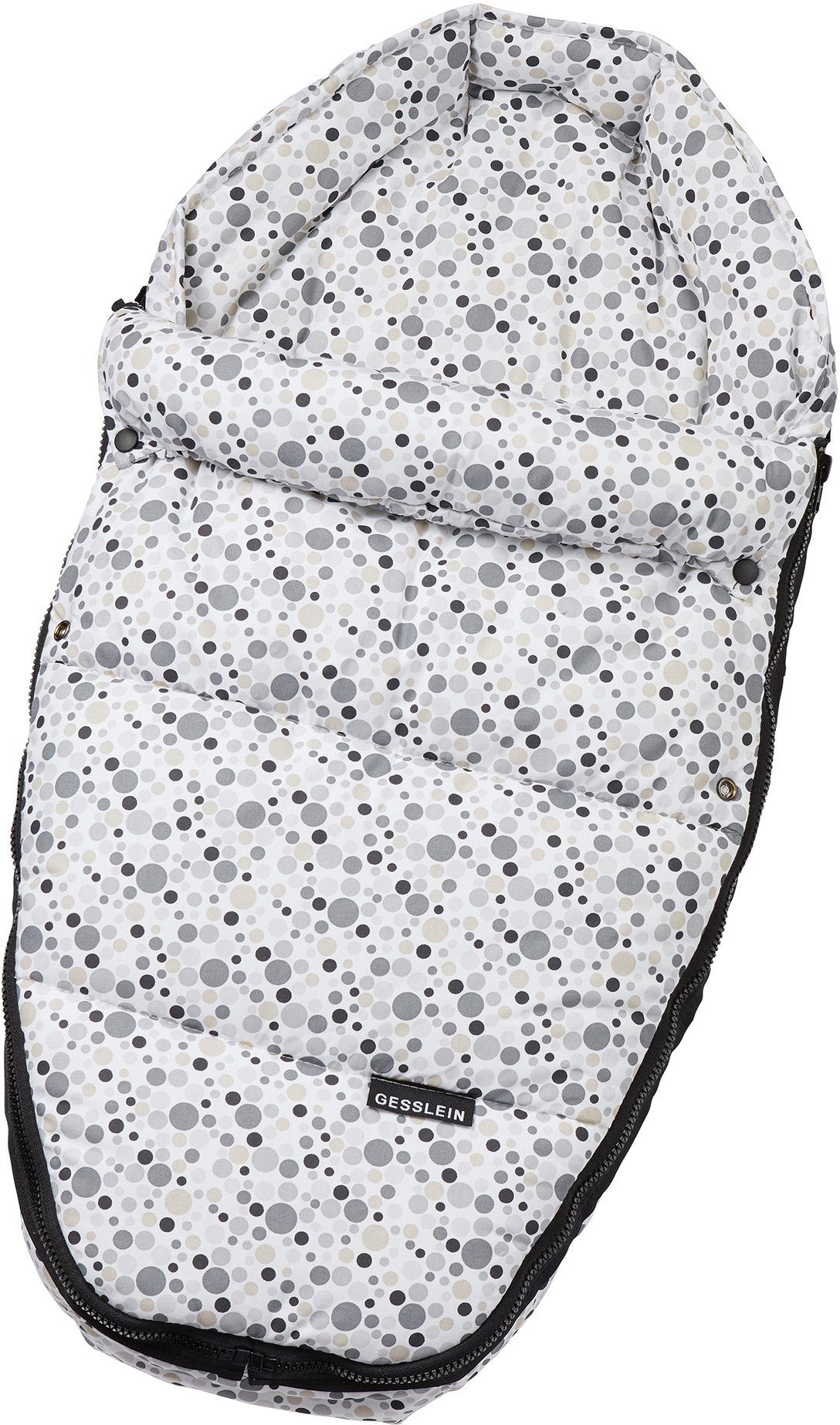 Babywanne Baby Nestchen, grau Tupfen