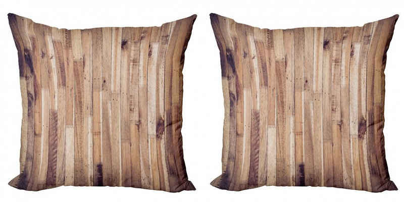 Kissenbezüge Modern Accent Doppelseitiger Digitaldruck, Abakuhaus (2 Stück), rustikales Holz Im Alter von Planks Muster