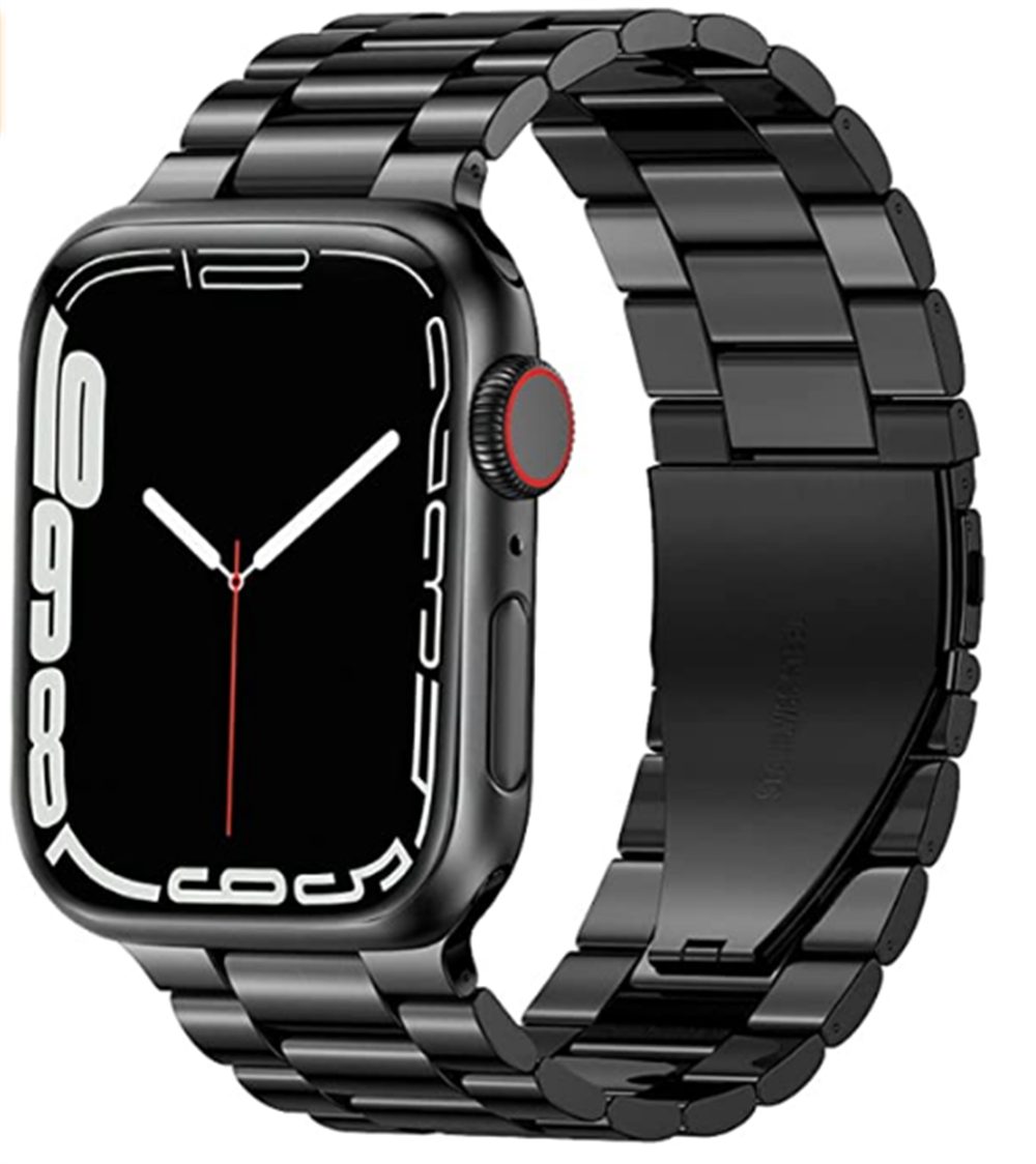 ELEKIN Smartwatch-Armband Edelstahl-Metallarmband für Apple Watch für iWatch  Serie 7/6/5/4/3/2/1