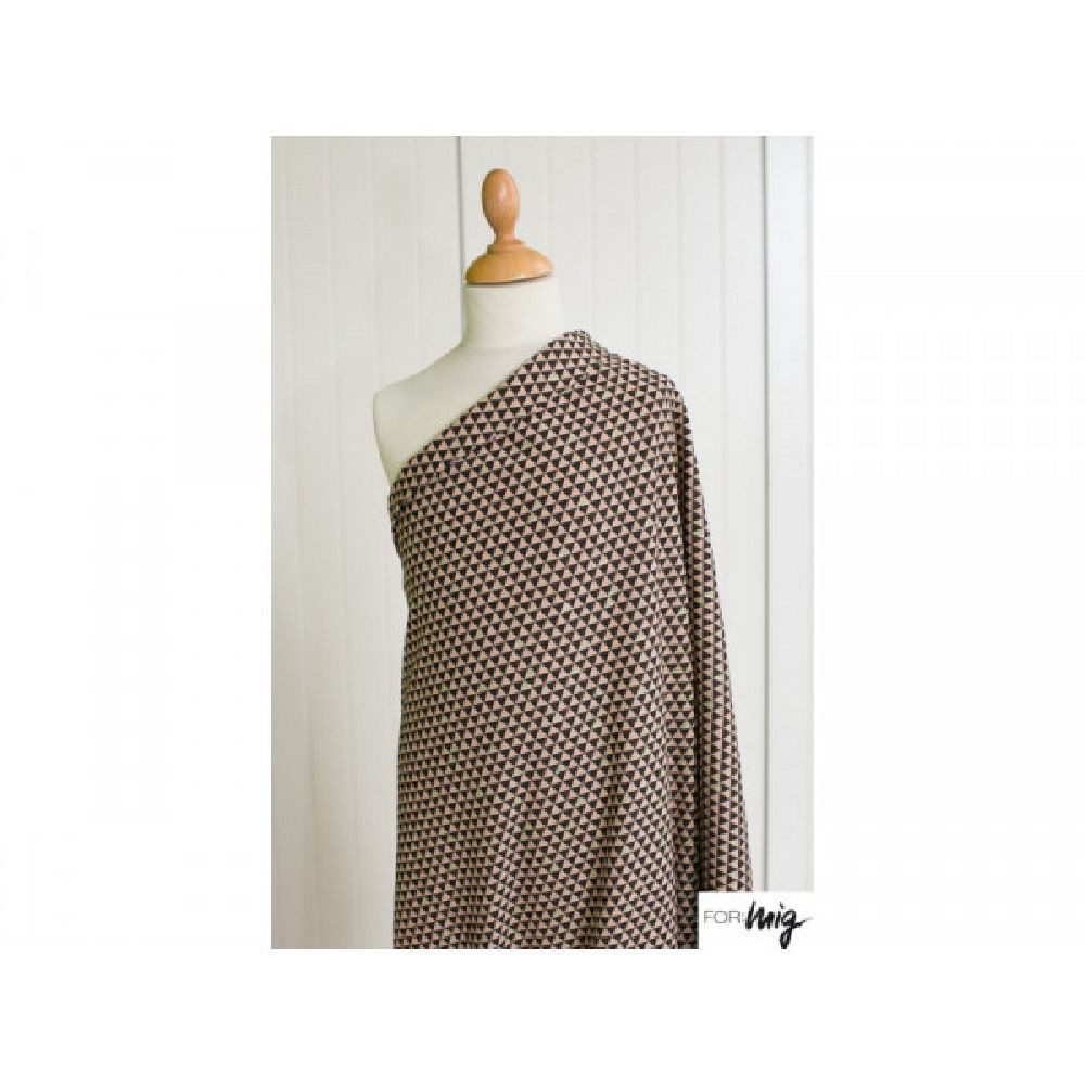 lillestoff Stoff Bio Jersey Lillestoff Guadalupe Dreiecke, 15,90 EUR/m, Meterware, 50 cm x 150 cm