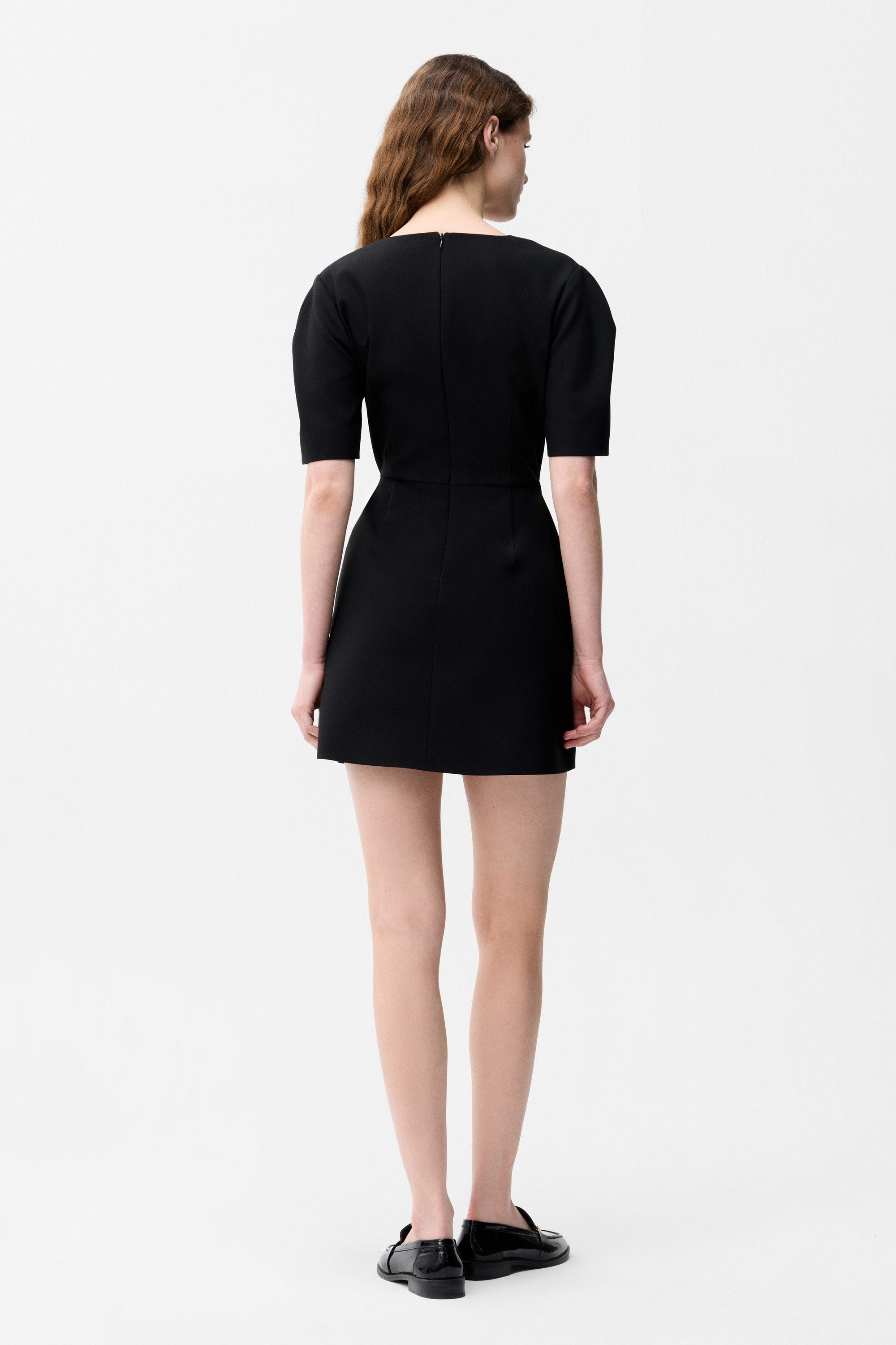 adL Jerseykleid Kurzärmeliges Kleid mit Tasche