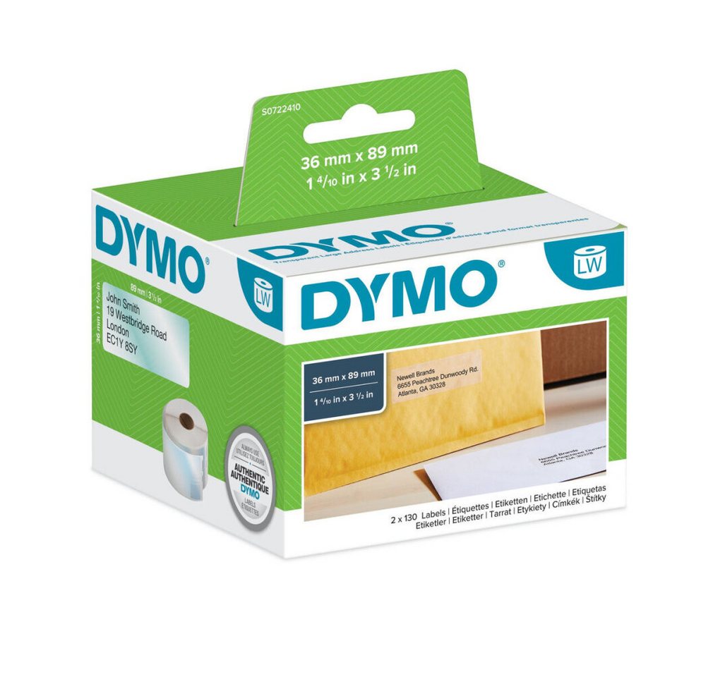 Thumbnail - DYMO Etiketten Schriftband 99013 Euro (S0722410)