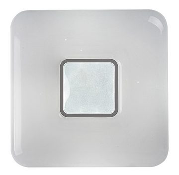 Rabalux LED Deckenleuchte "Tayla" Metall, silber, 72W, 6800lm, L70mm, dimmbar mit Leuchtmittel Dimmart: mit Fernbedienung mit Memoryfunktion mit Timer