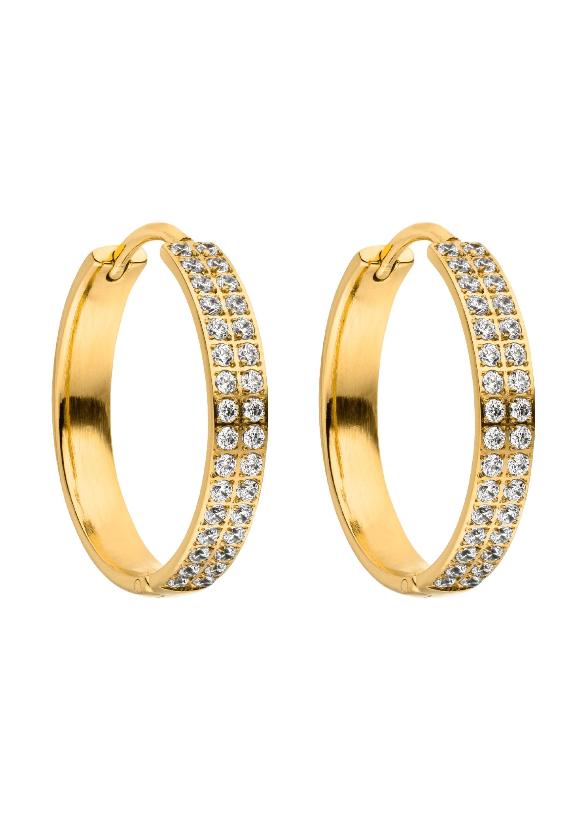 Purelei Paar Creolen City Lights, mit Zirkonia-Steinen. € 55,90, (€ 55,90 pro 1 Stk).