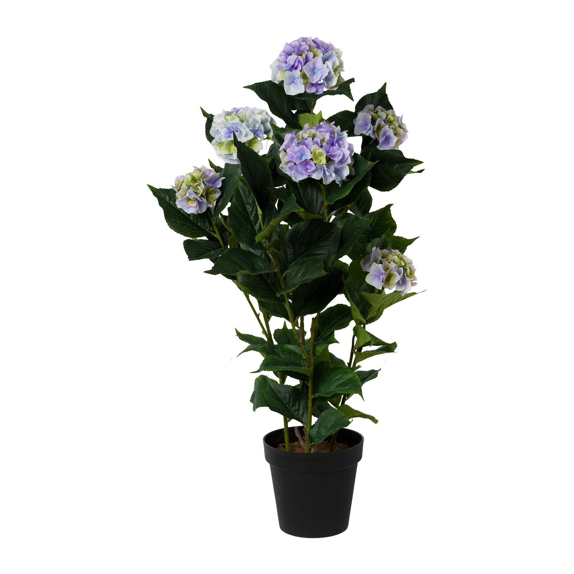 Kunstblume Hortensie im Topf 109 cm blau, Gasper, Höhe 109.00 cm