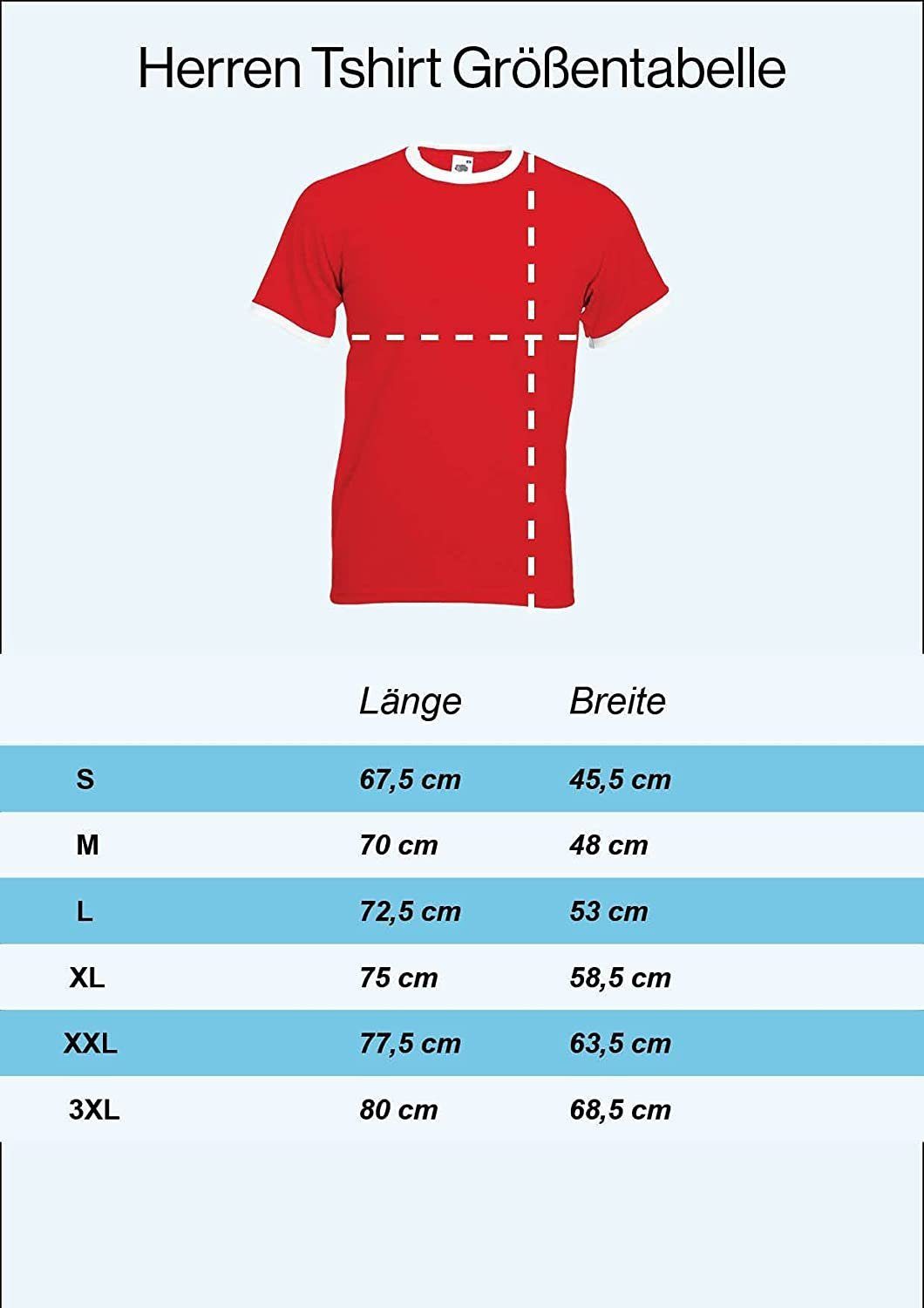 Youth Designz T-Shirt Kroatien Herren T-Shirt im Fußball Trikot Look mit trendigem Motiv