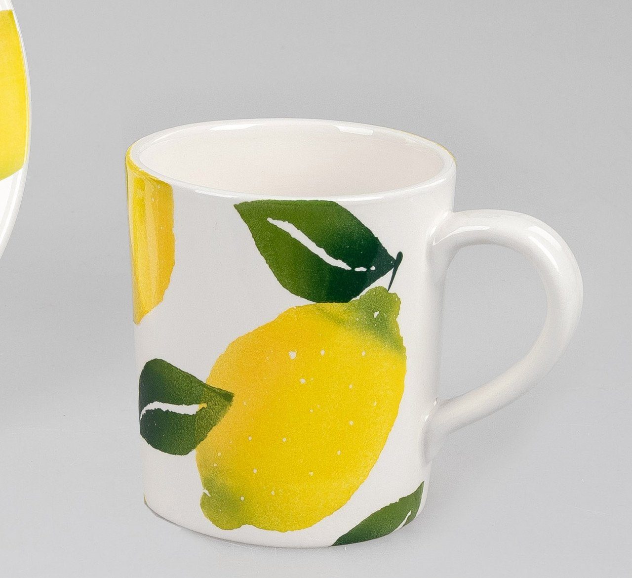 Keramik Becher H:10cm Lemongarden, Mehrfarbig Keramik, formano