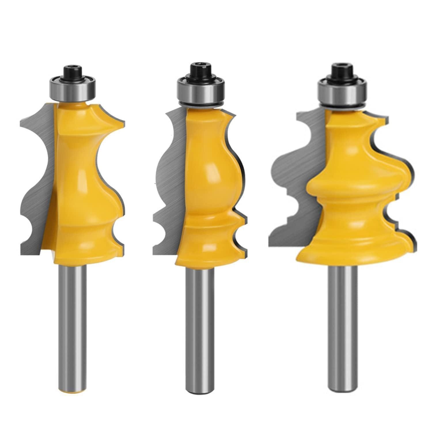 LuxusKollektion Nutfräser Fräser Set 8mm Schaft Nutfräser Holzbearbeitung