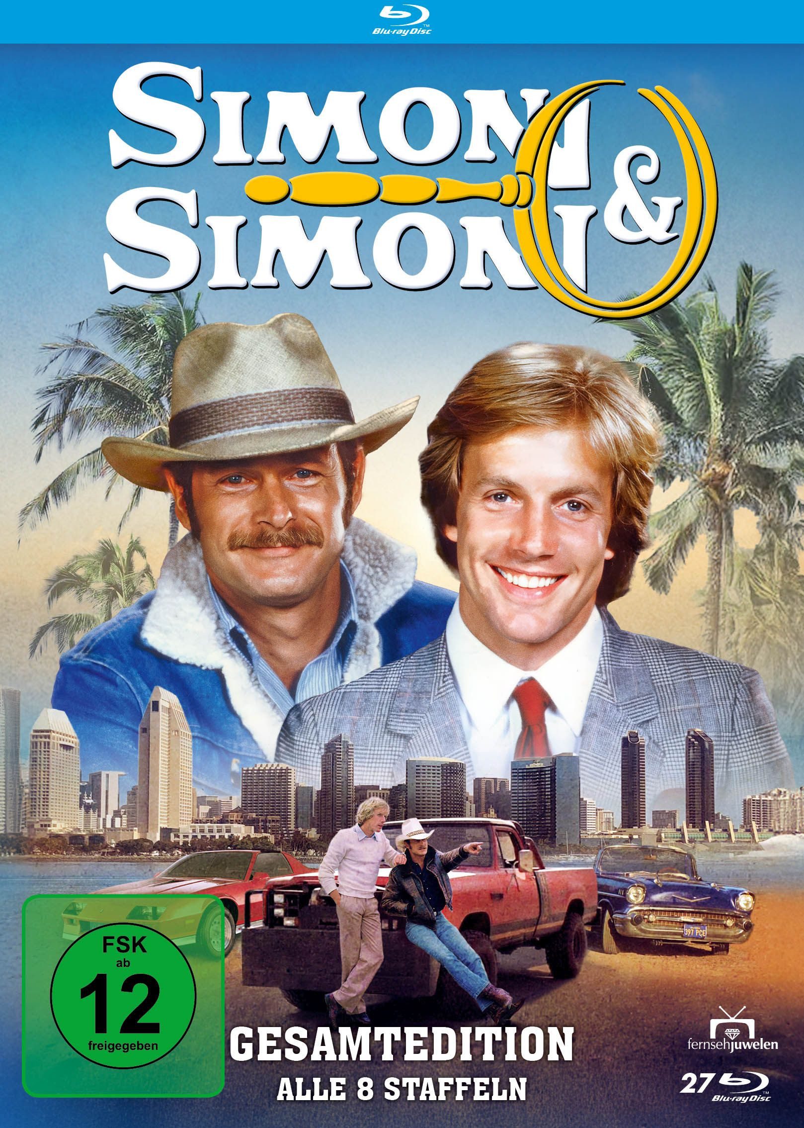 Fernsehjuwelen Blu-ray Simon & Simon - Die komplette restaurierte Serie (Staffeln 1-8 / Gesa, (1-St)