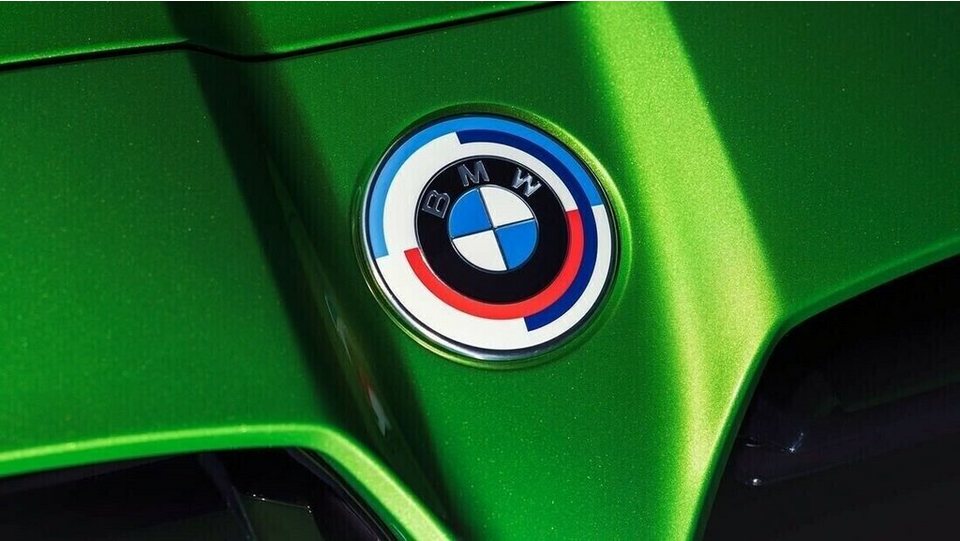 Edition Original 50 M Motorhaube Auto-Fußmatte St) 82mm Jahre Frontklappe Ø BMW BMW (1 Emblem