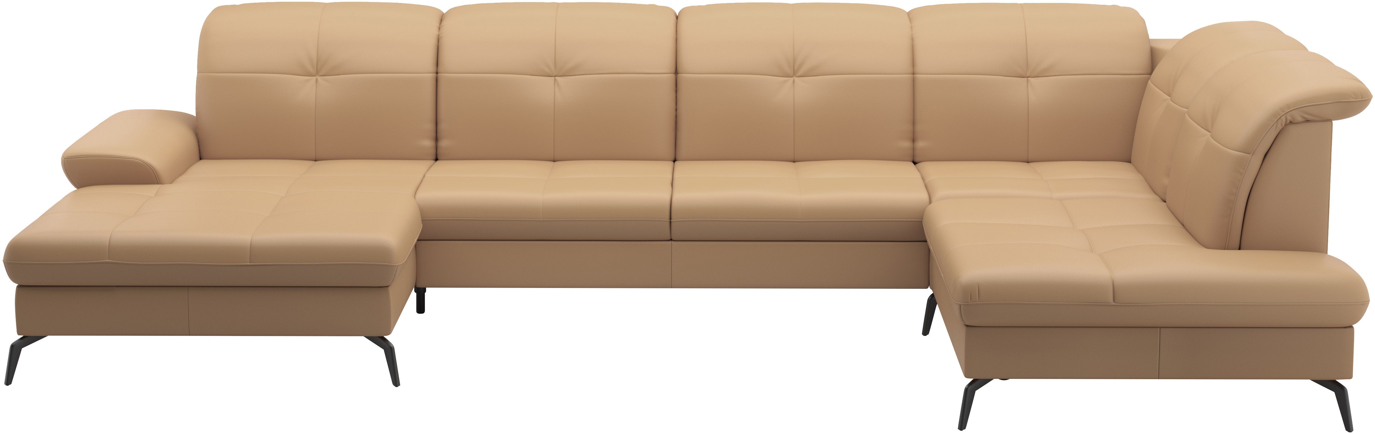 sit&more Wohnlandschaft Amica, U-Form, inkl. Sitztiefenverstellung und Armteilverstellung, wahlweise mit Kopfteilverstellung, Bettfunktion und Bettkasten