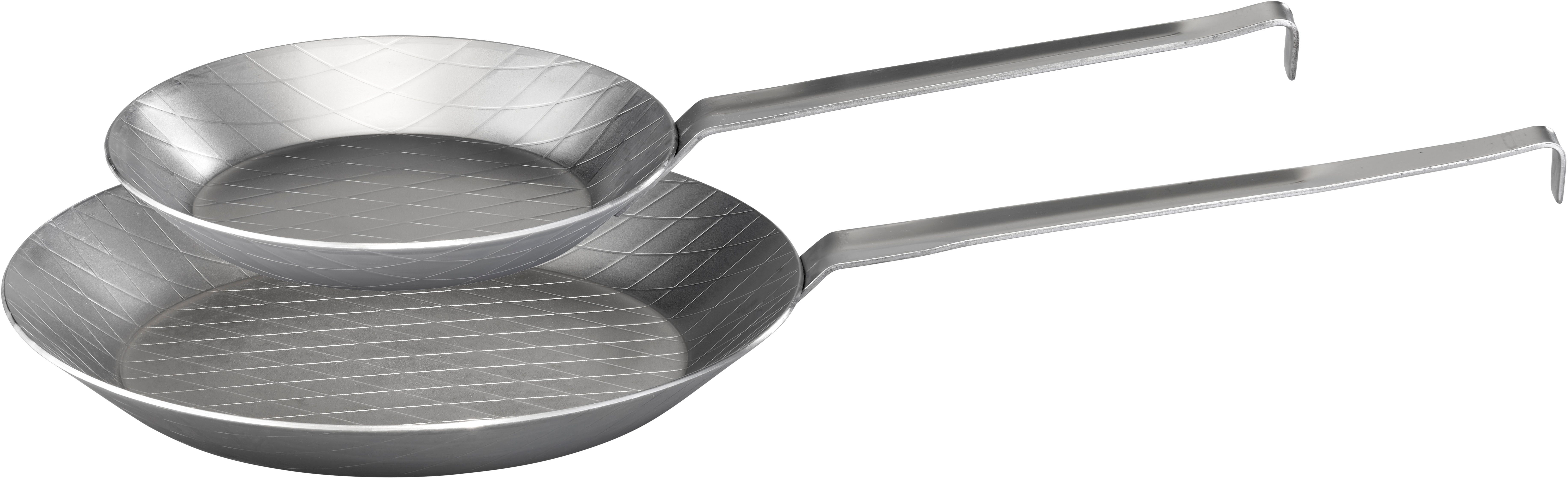 GSW Pfannen-Set, Eisen (Set, 2-tlg., 1x Bratpfanne Ø 28 cm, 1x Bratpfanne Ø 20 cm), Induktion